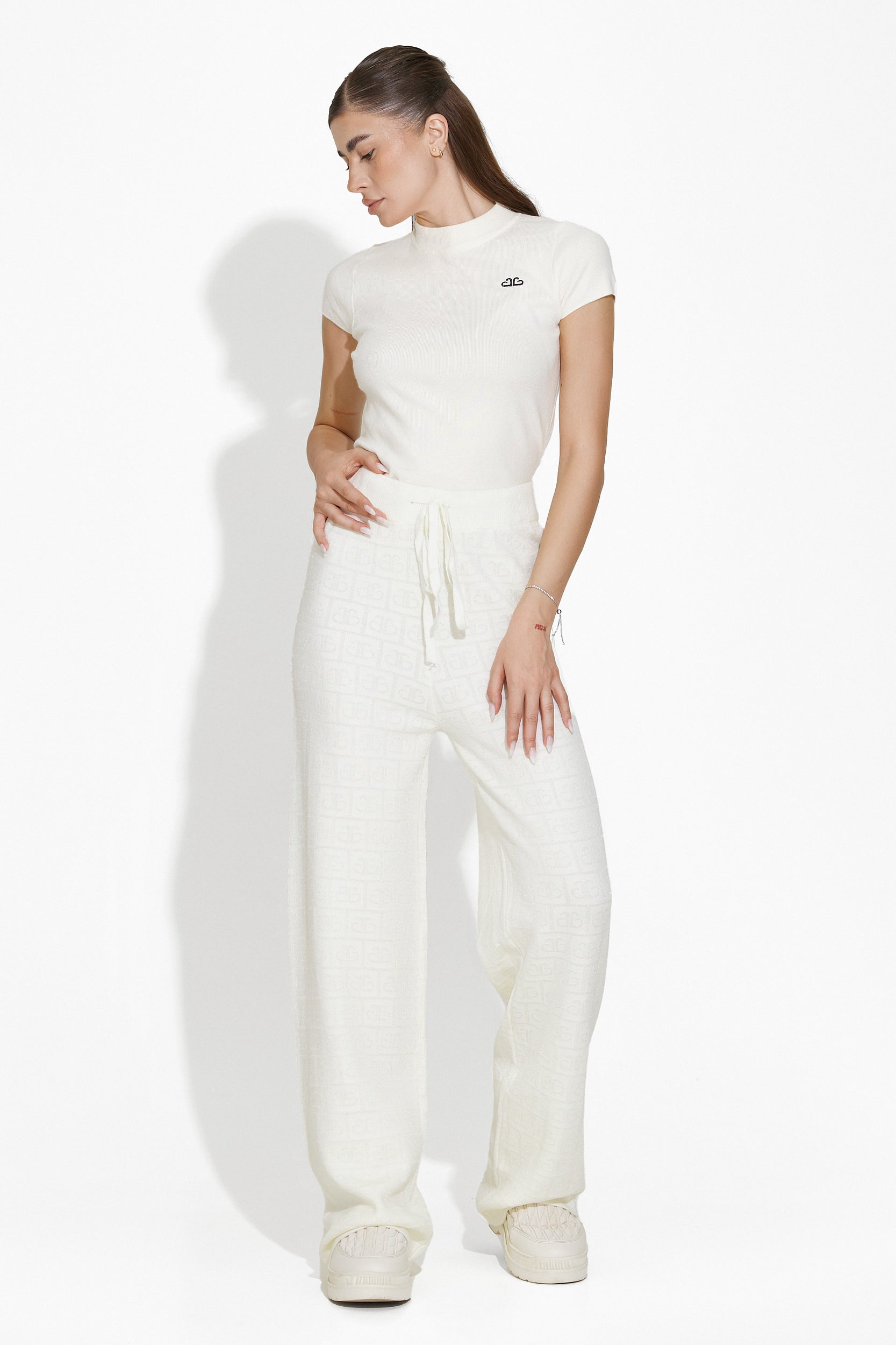 Casual white women's trousers Tisya Bogas