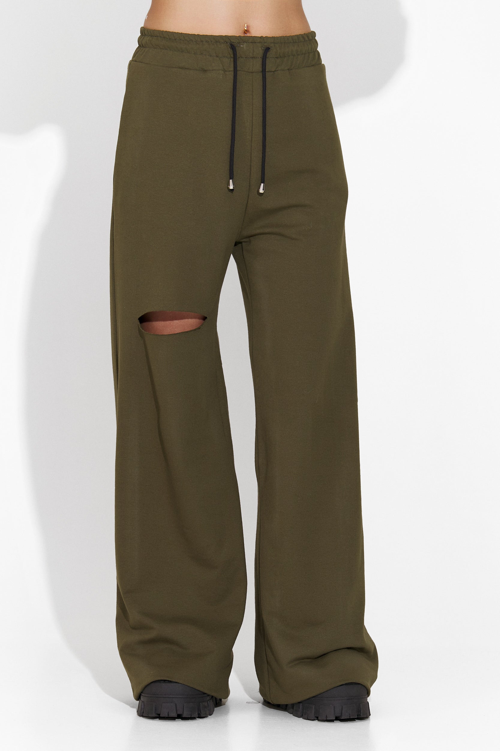 Women's casual khaki pants Enela Bogas