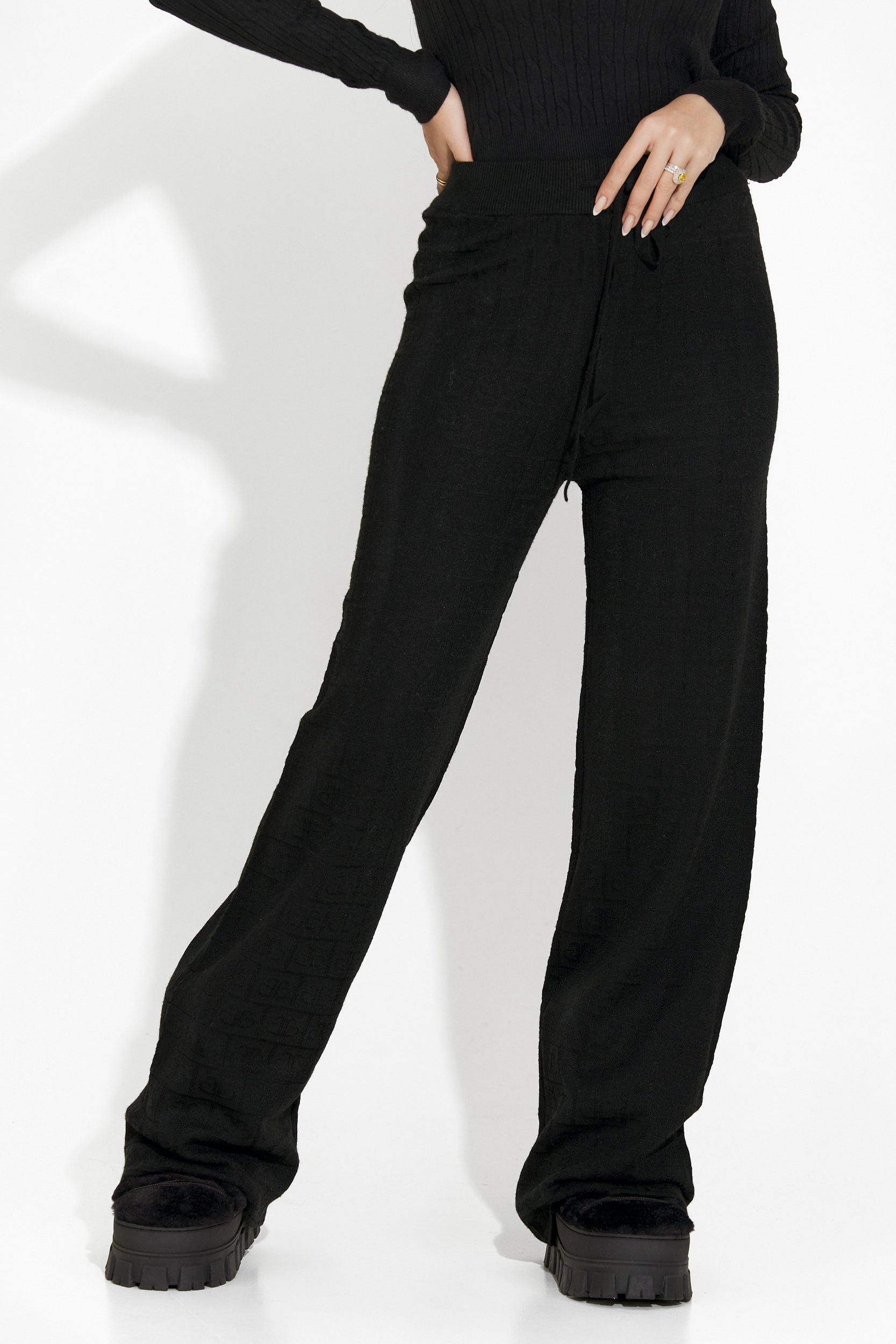 Tisya Bogas Black Casual Lady Pants