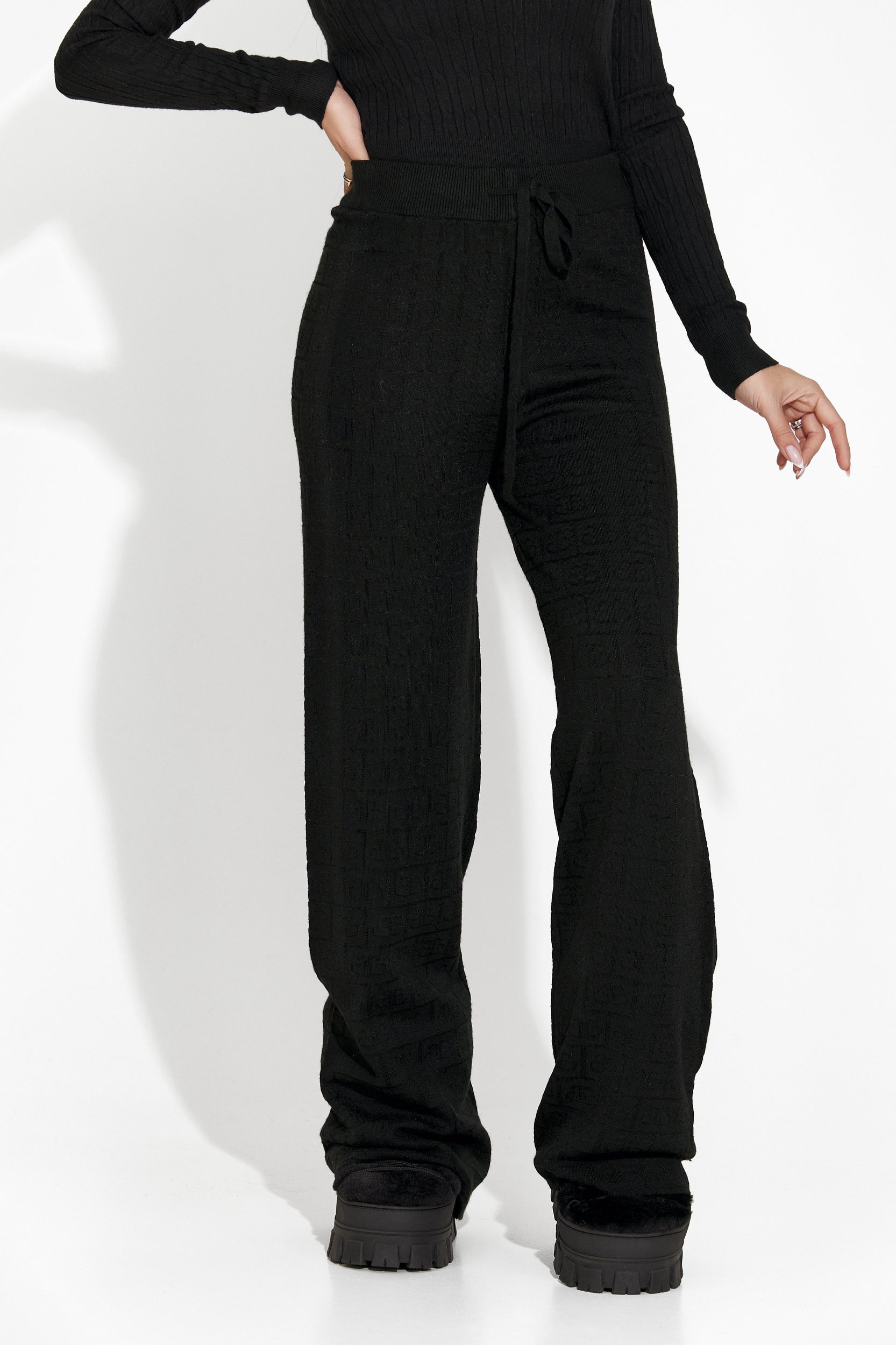 Tisya Bogas Black Casual Lady Pants