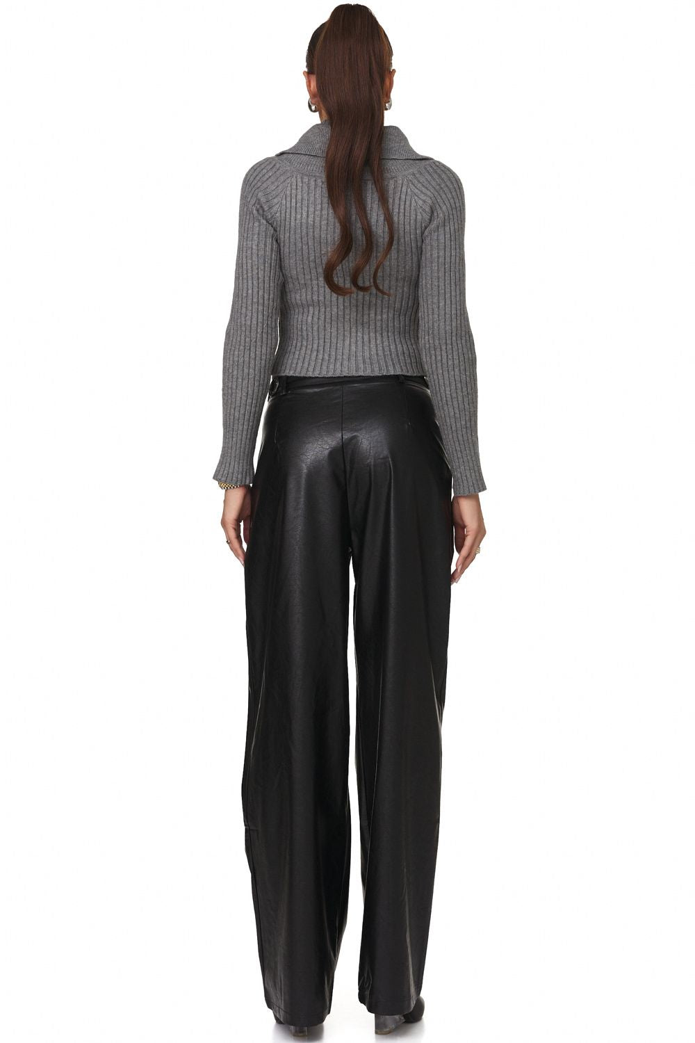 Yeleria Bogas black casual ladies trousers