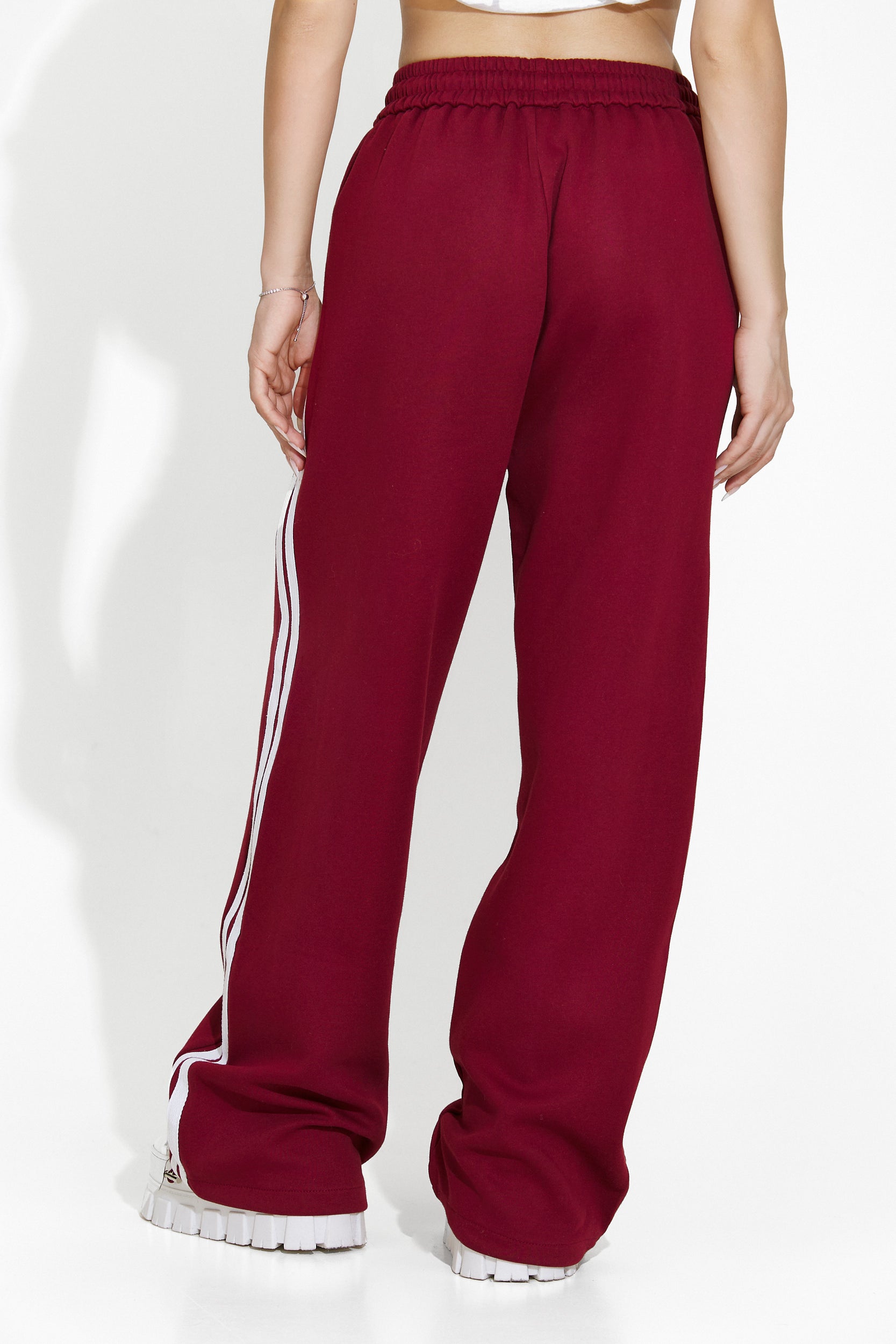 Burgundy ladies casual pants Isora Bogas