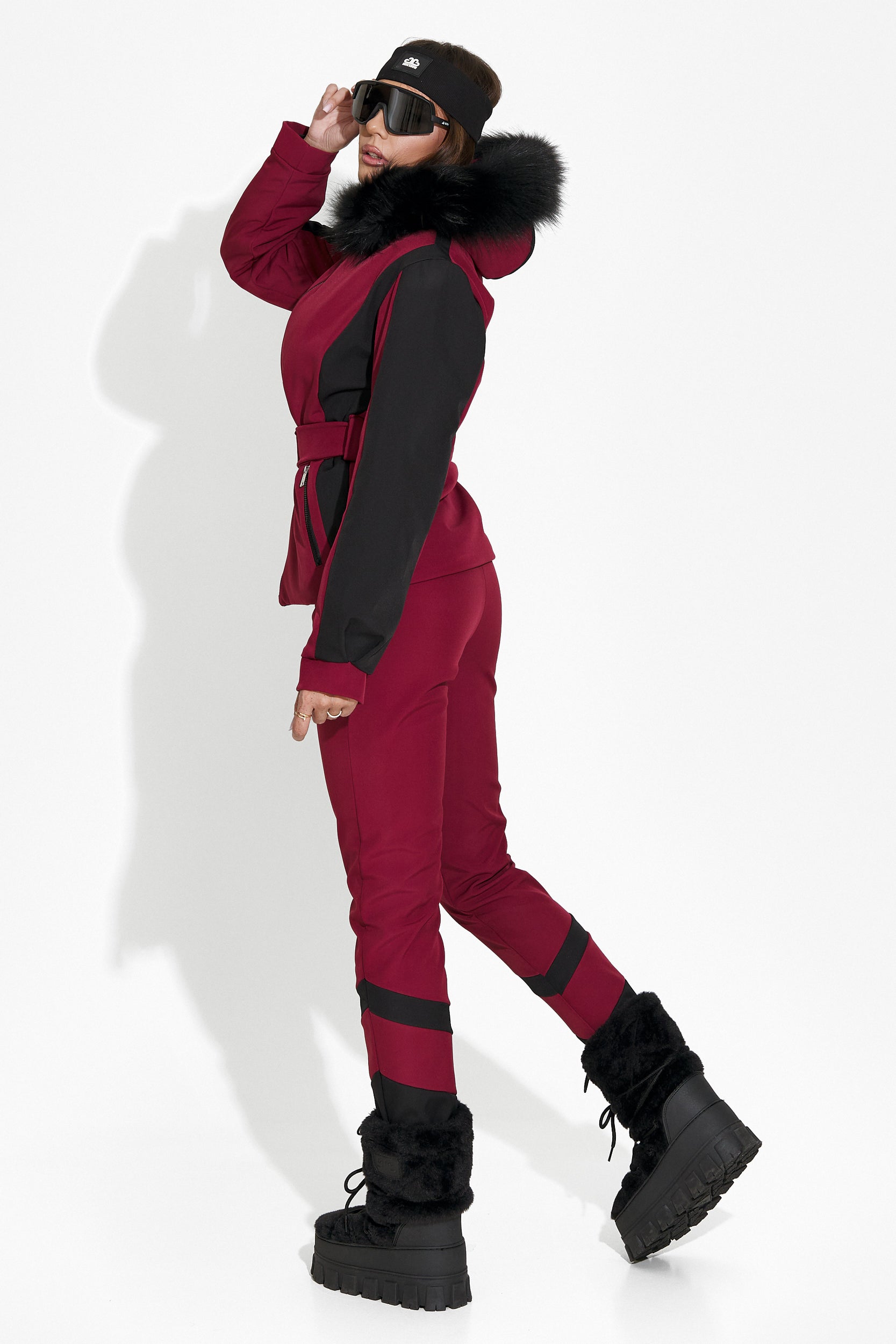 Burgundy ski pants for women Lorya Bogas