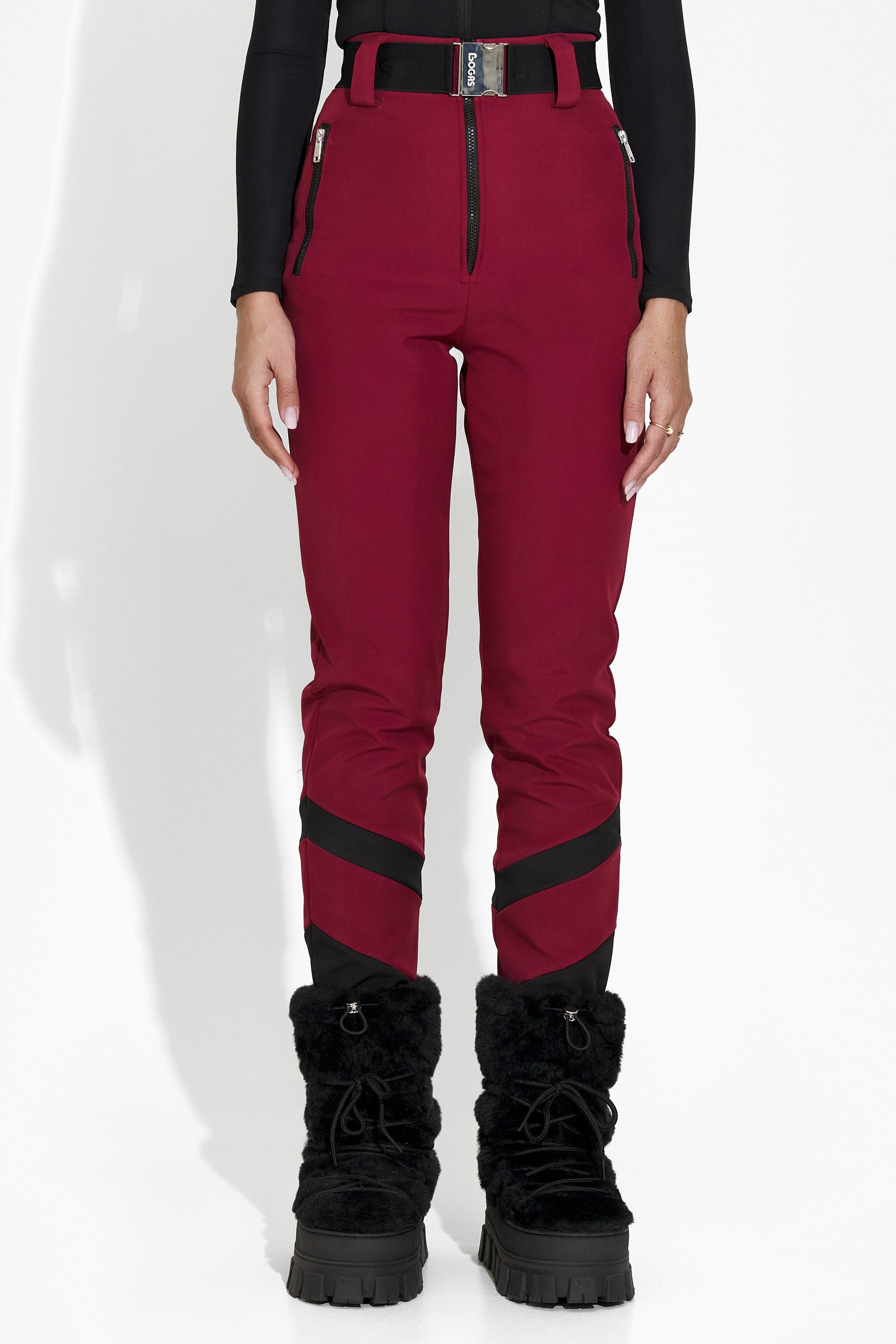 Burgundy ski pants for women Lorya Bogas