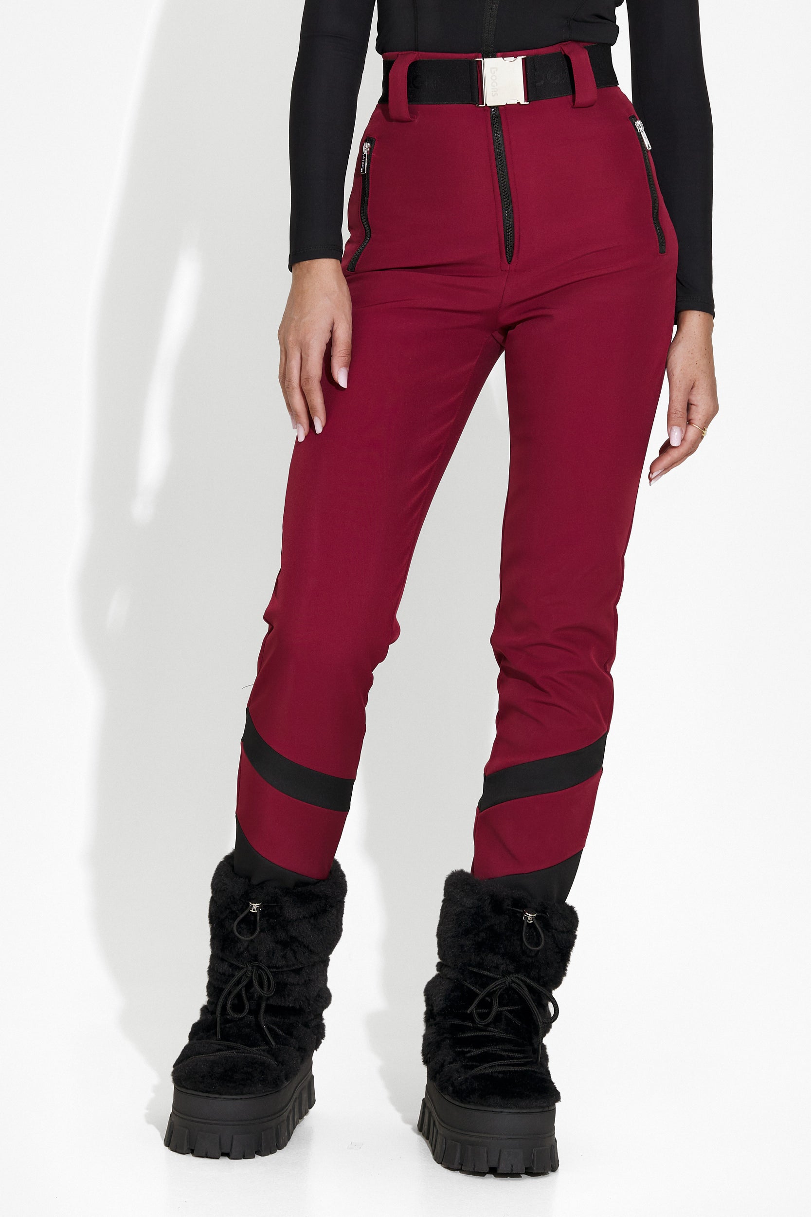 Burgundy ski pants for women Lorya Bogas