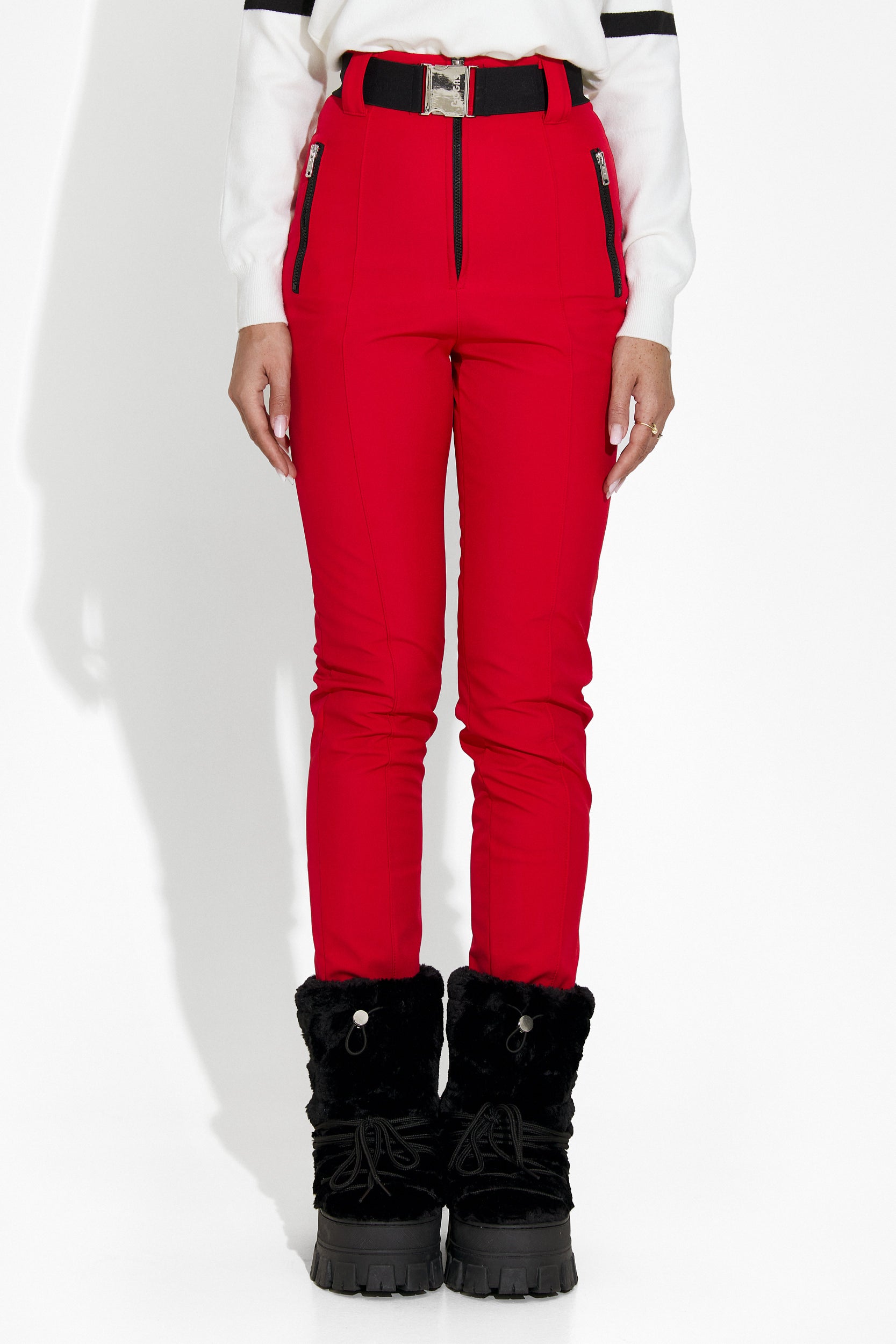 Pantaloni ski dama rosii Fabbri Bogas