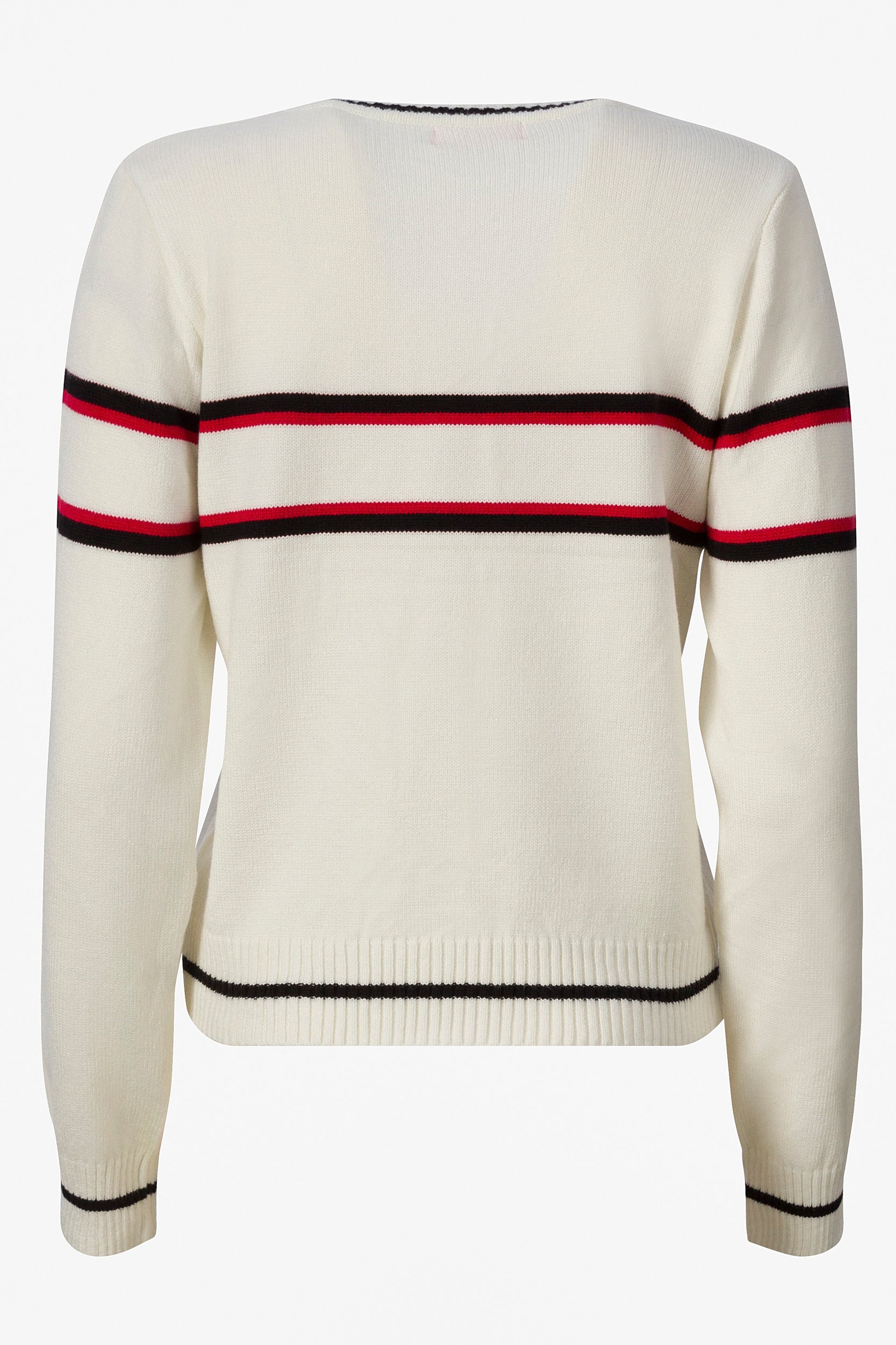 Karmela Bogas white casual women's sweater