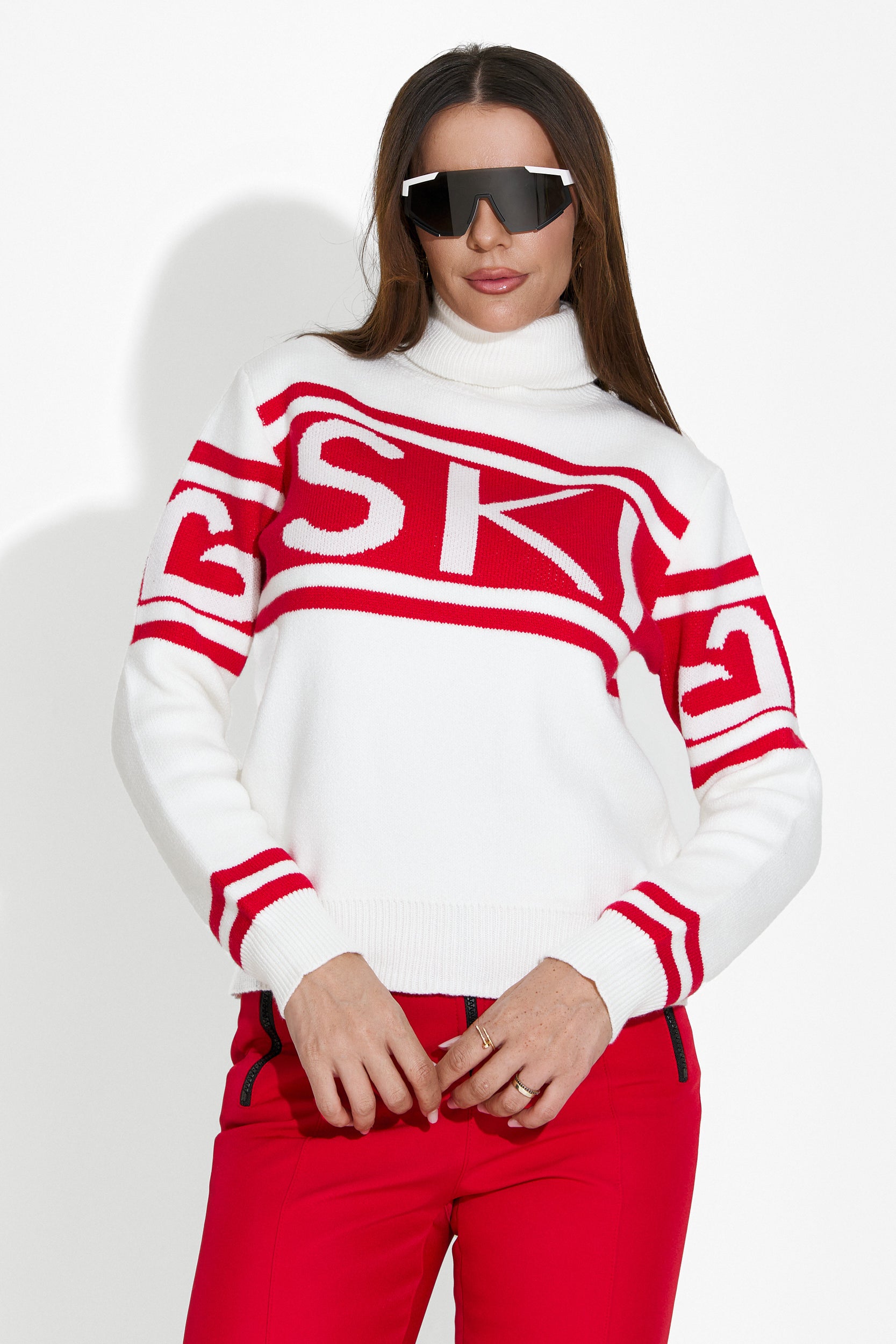 Bogas Red Ski Sweater