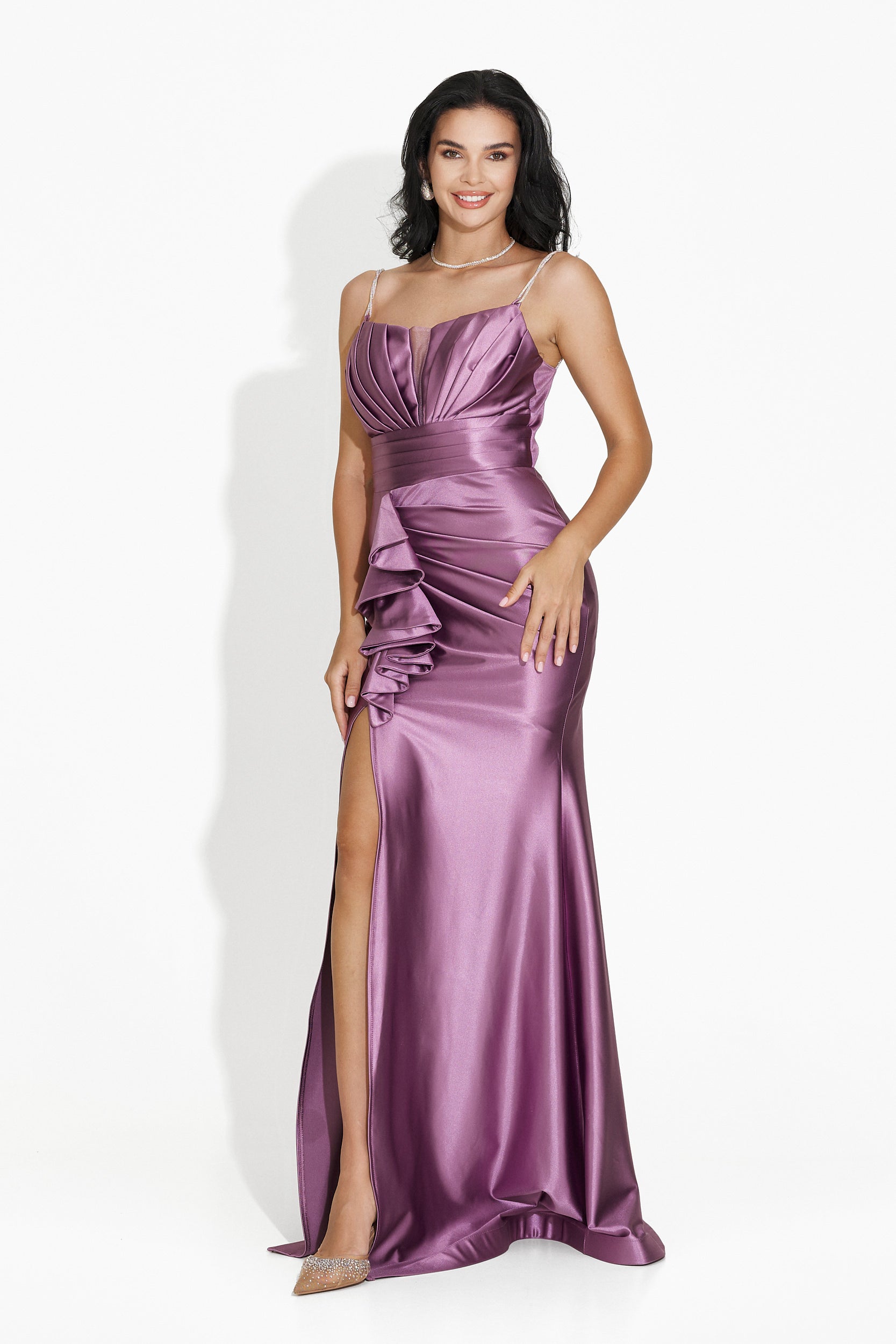 Long lilac dress for women Lauria Bogas