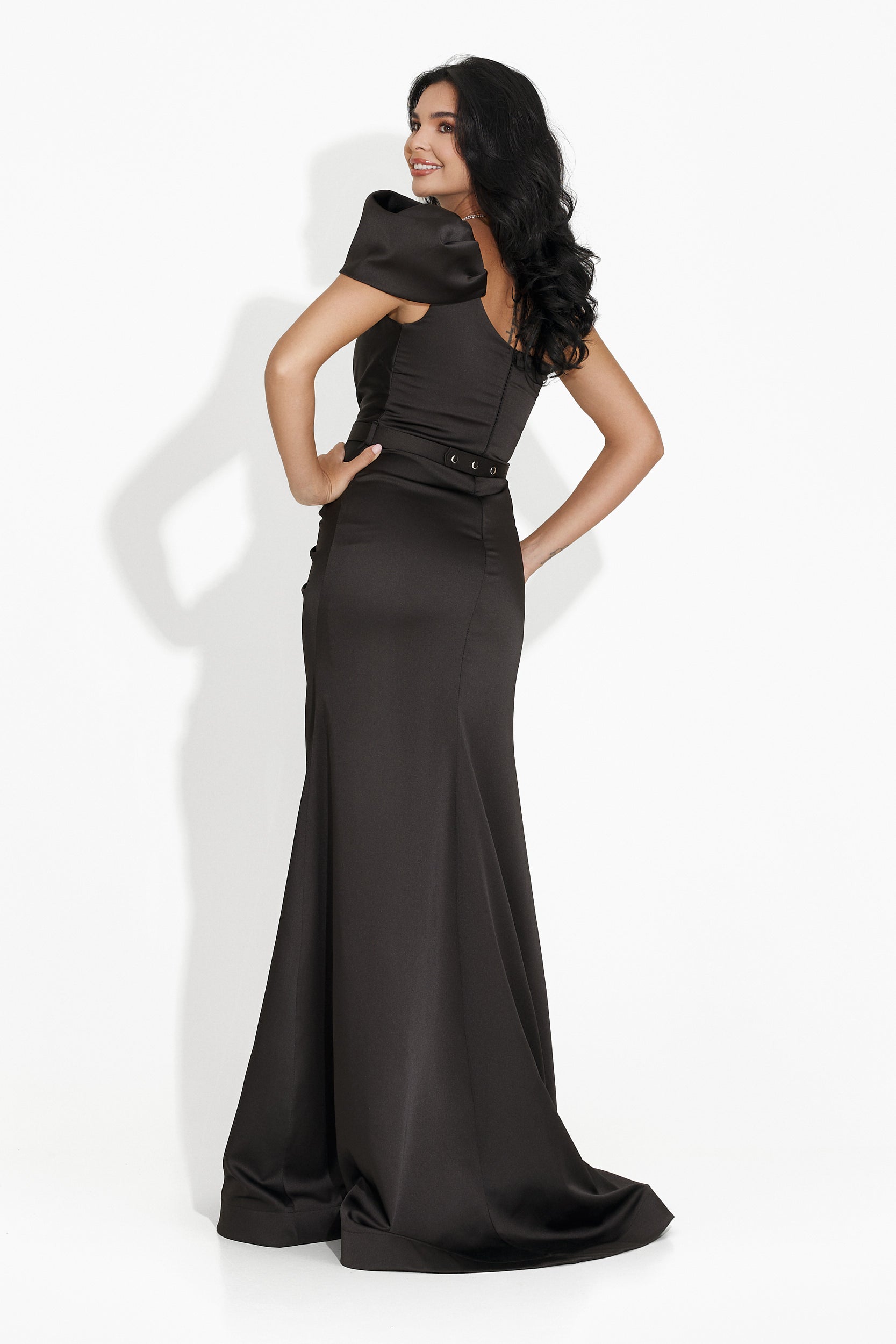 Rochie dama lunga neagra Athada Bogas