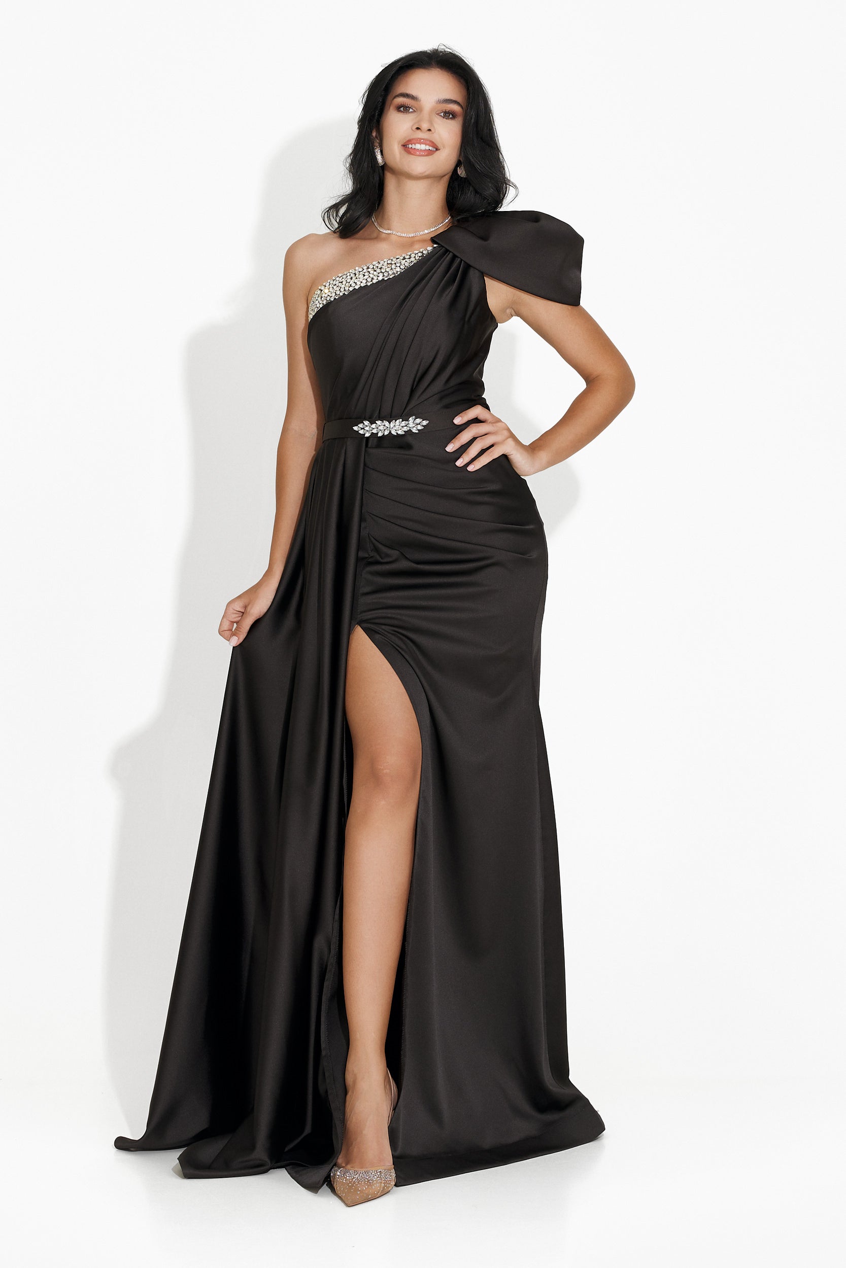 Rochie dama lunga neagra Athada Bogas