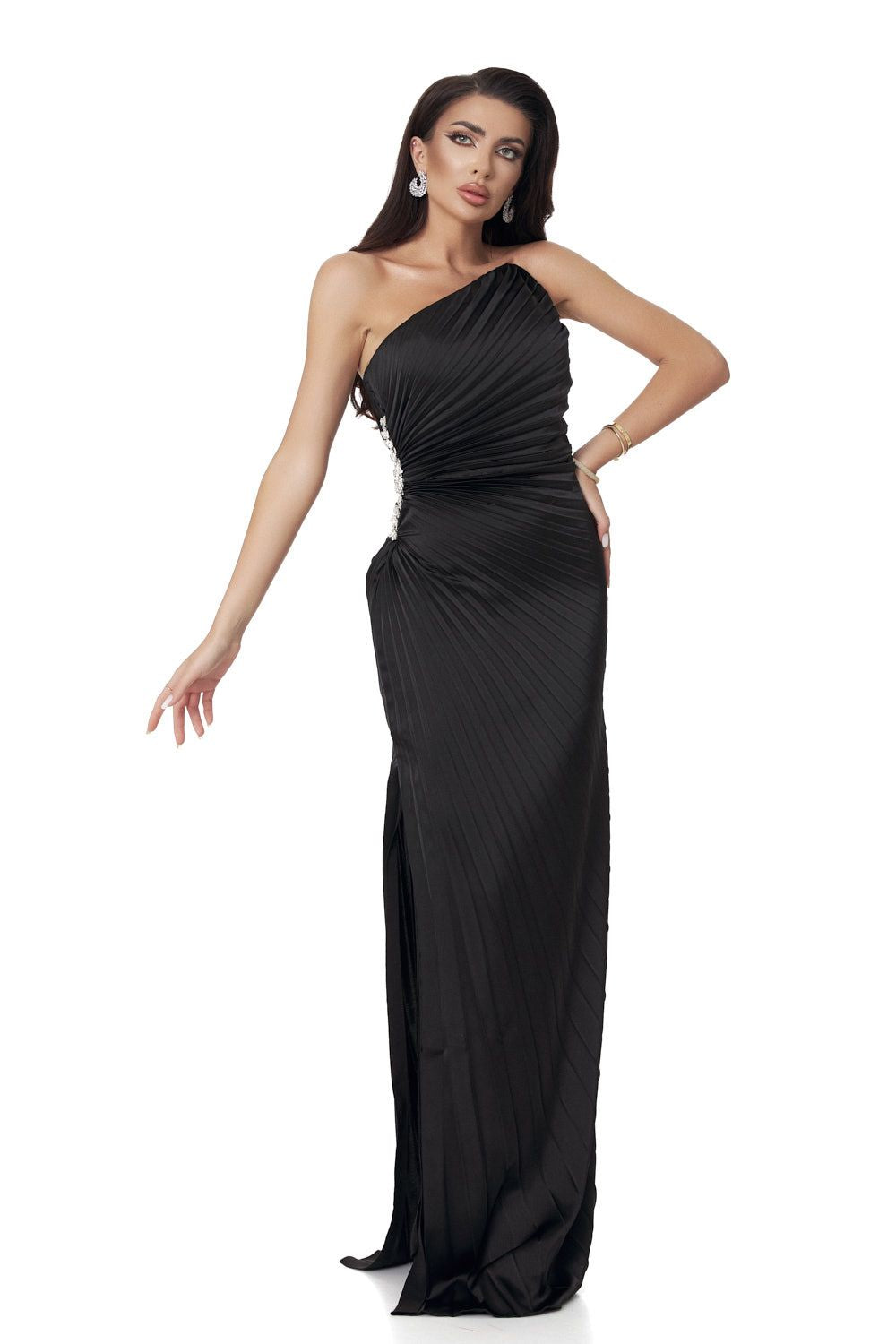 Rochie dama lunga neagra Deysi Bogas