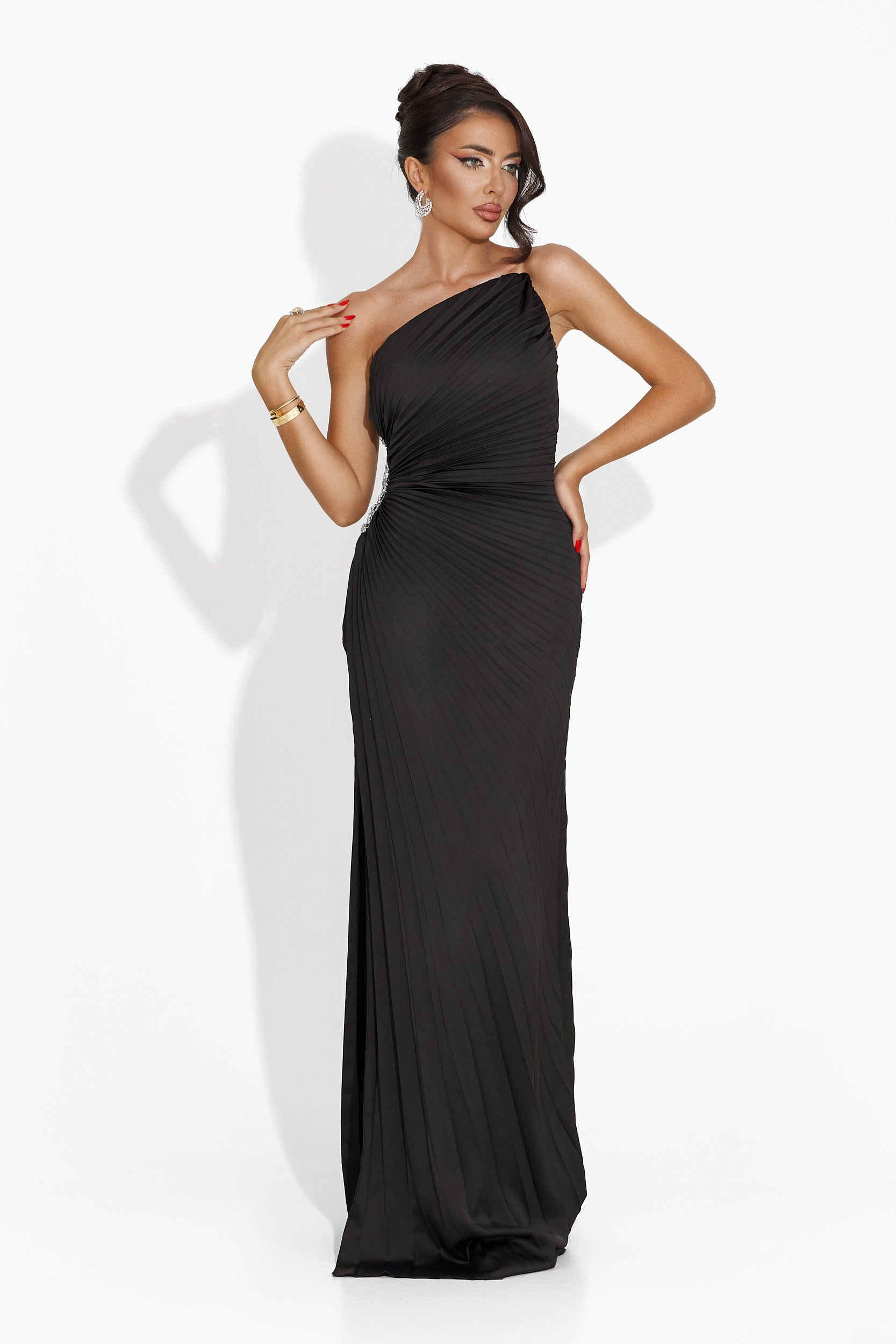 Deysi Bogas long black women's dress