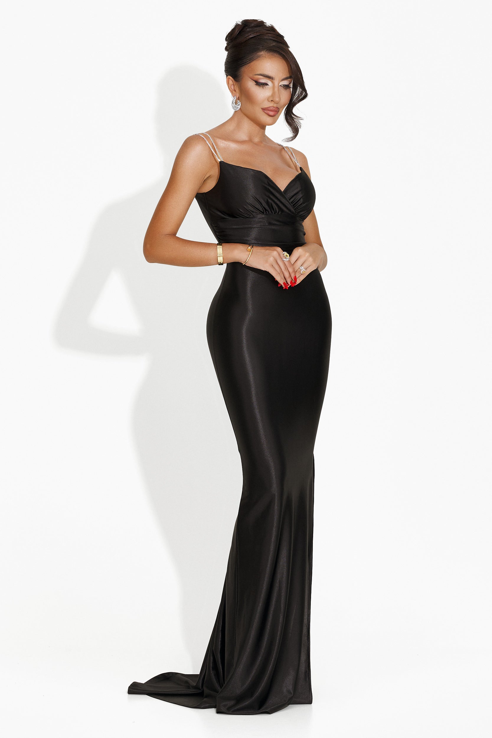 Long black dress for women Meliana Bogas