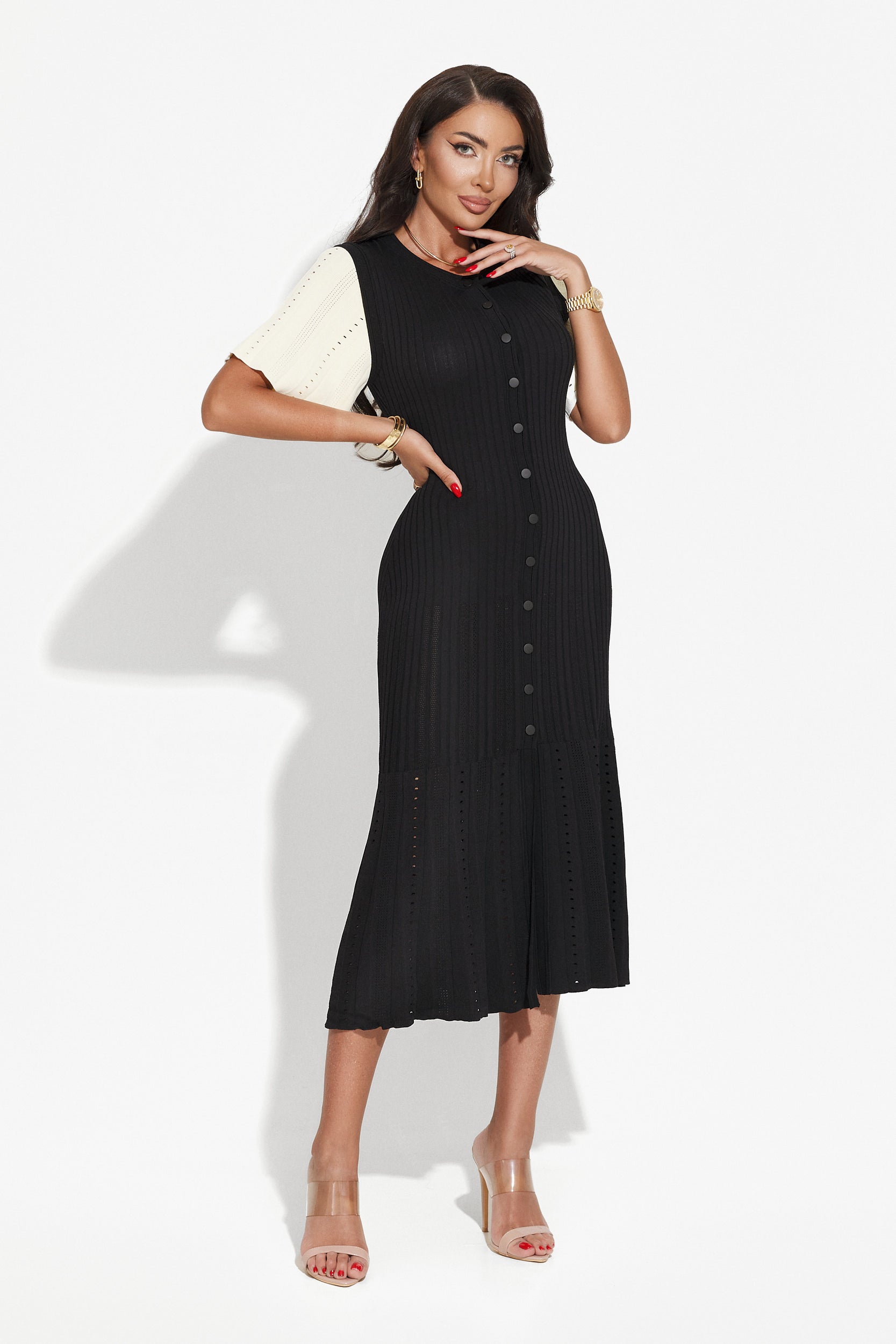 Long black dress for women Melona Bogas