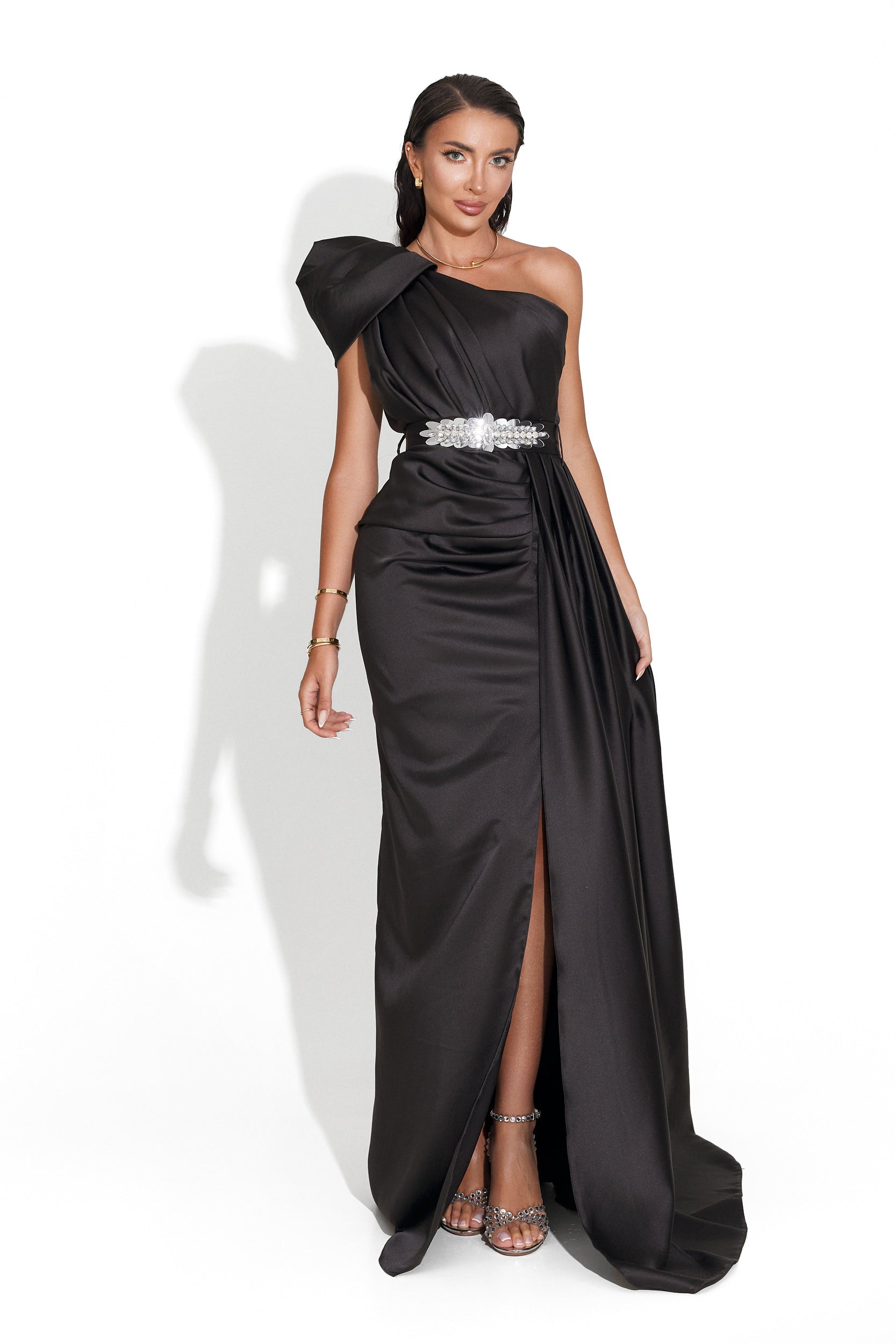 Rochie dama lunga neagra Zeyna Bogas