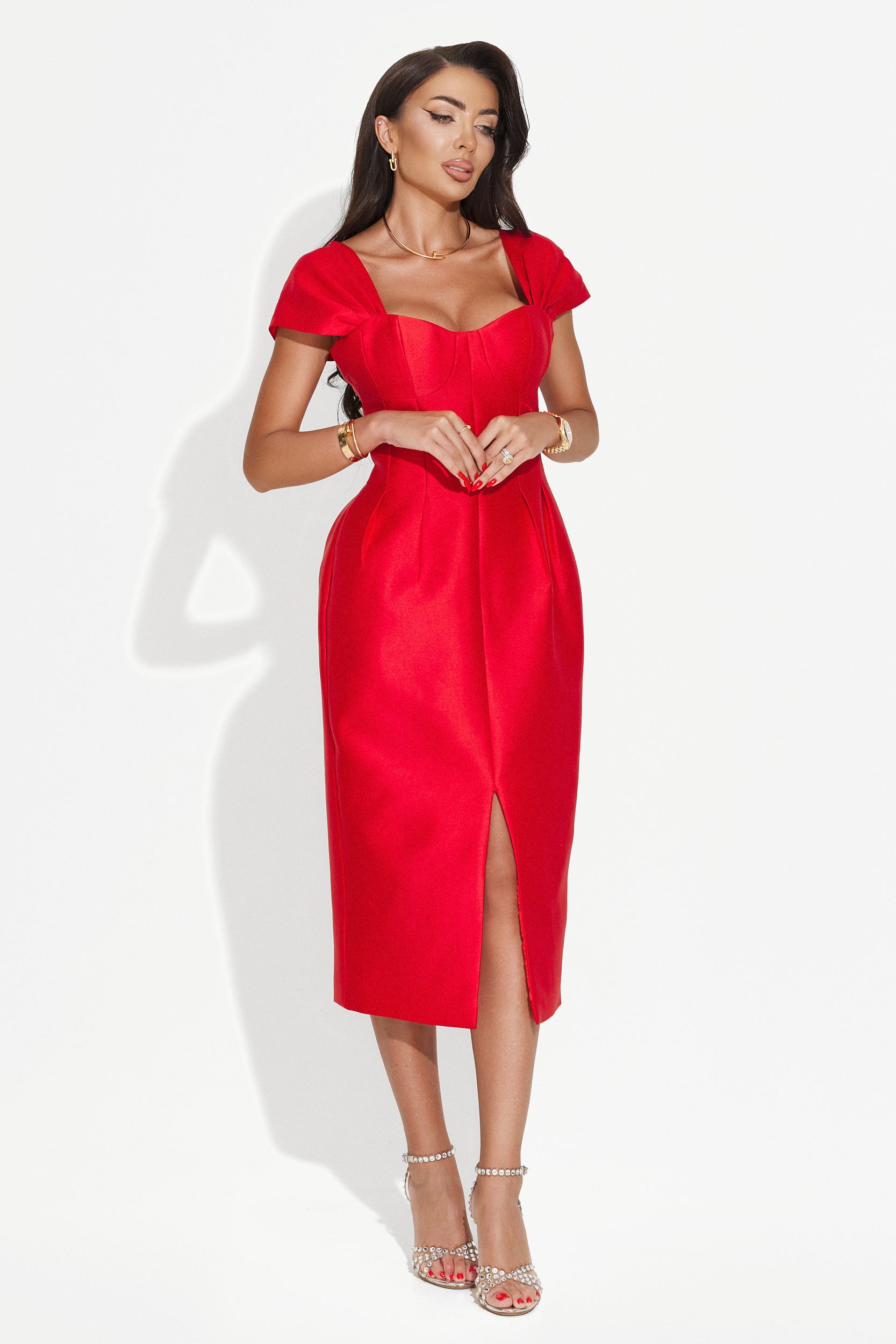 Long red dress for women Letona Bogas