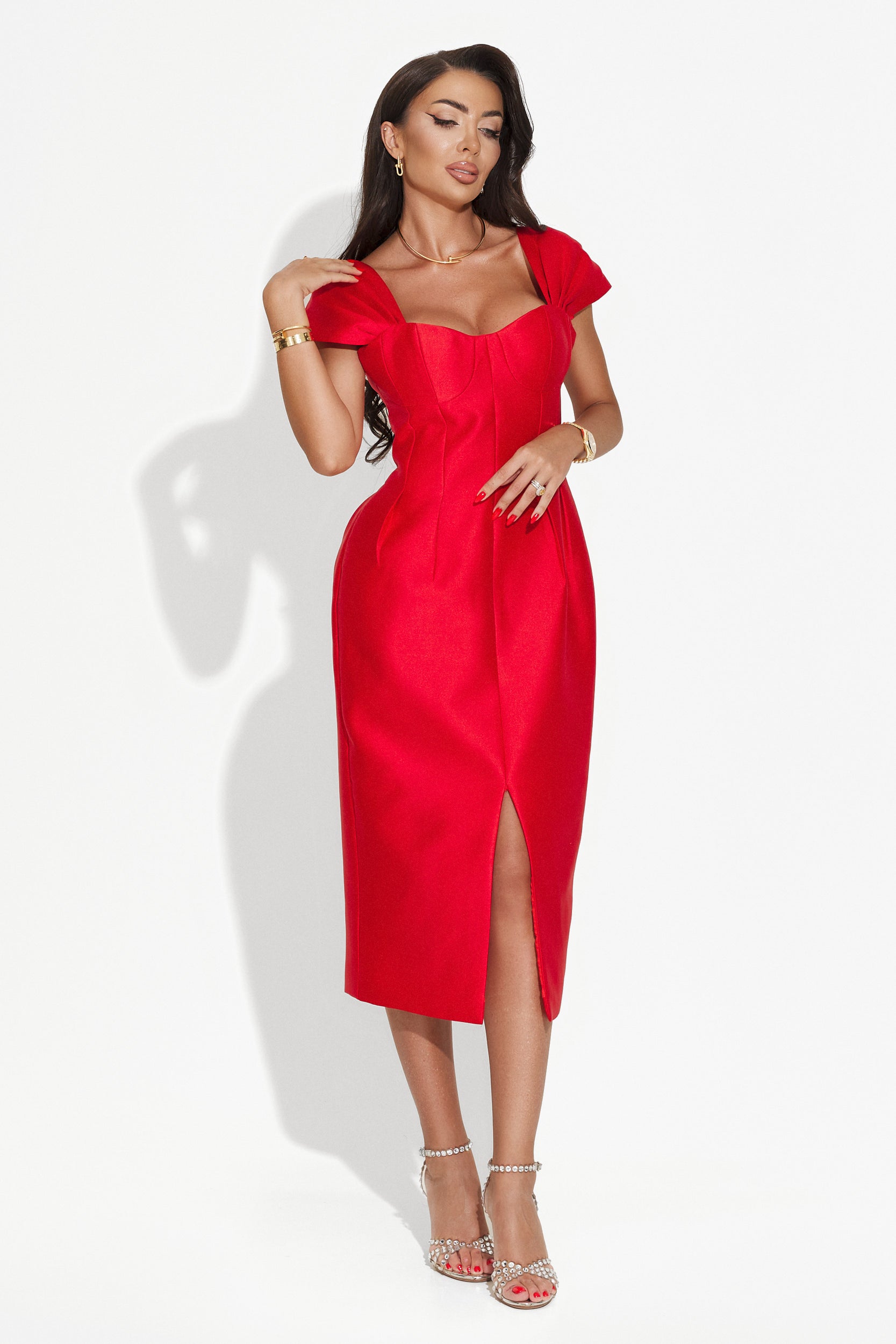 Long red dress for women Letona Bogas