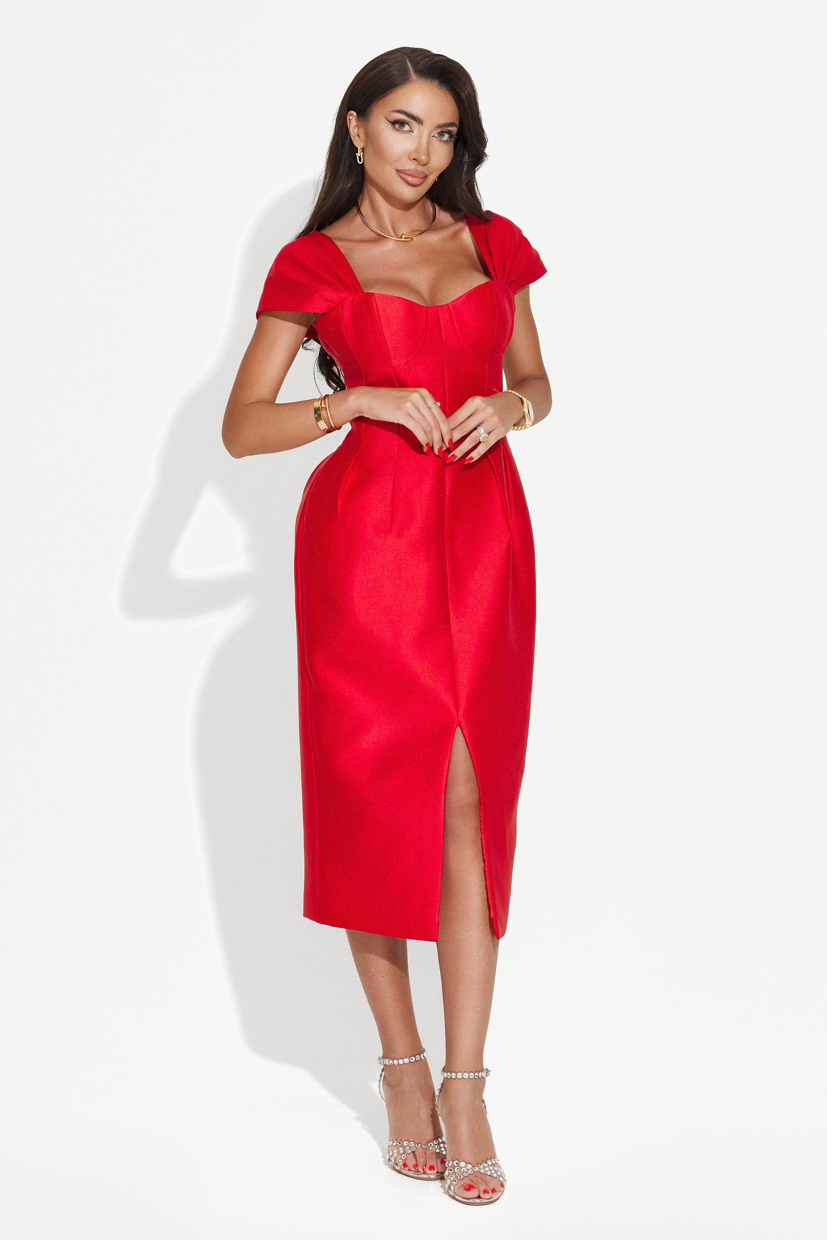 Long red dress for women Letona Bogas