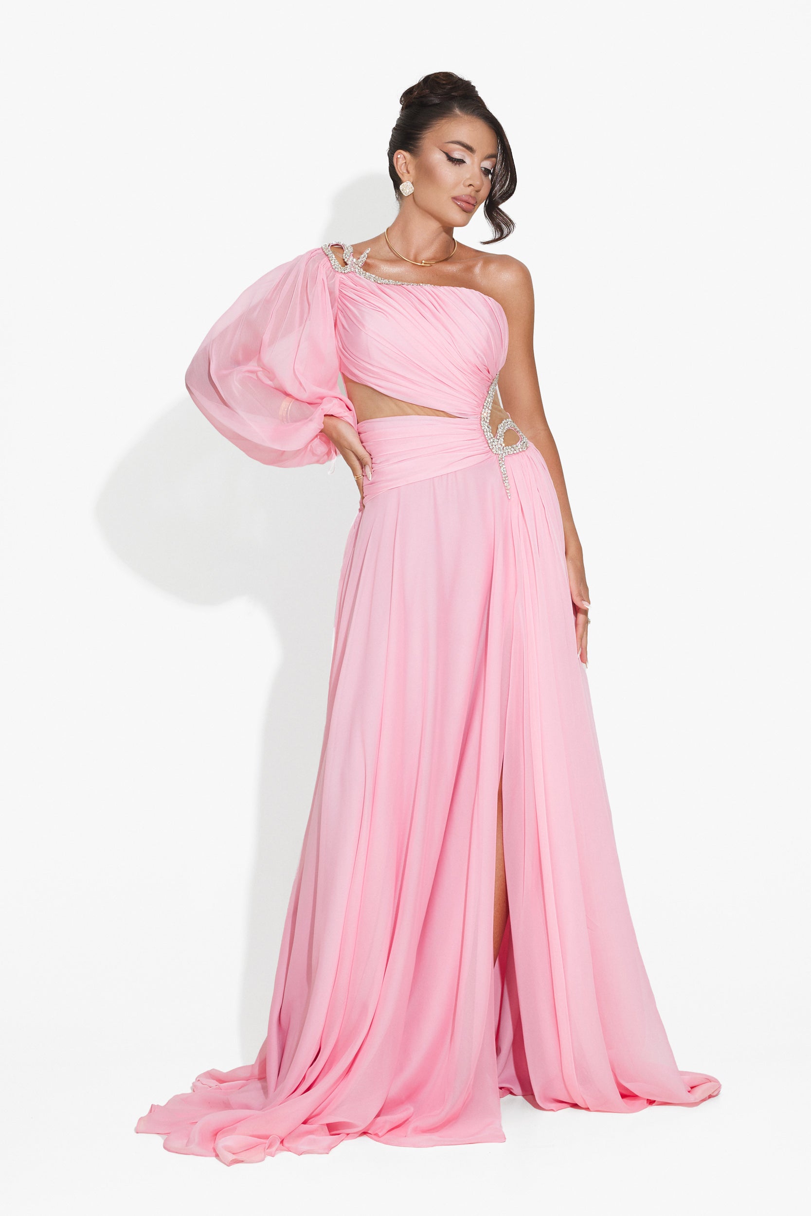 Long pink dress for women Mariposa Bogas