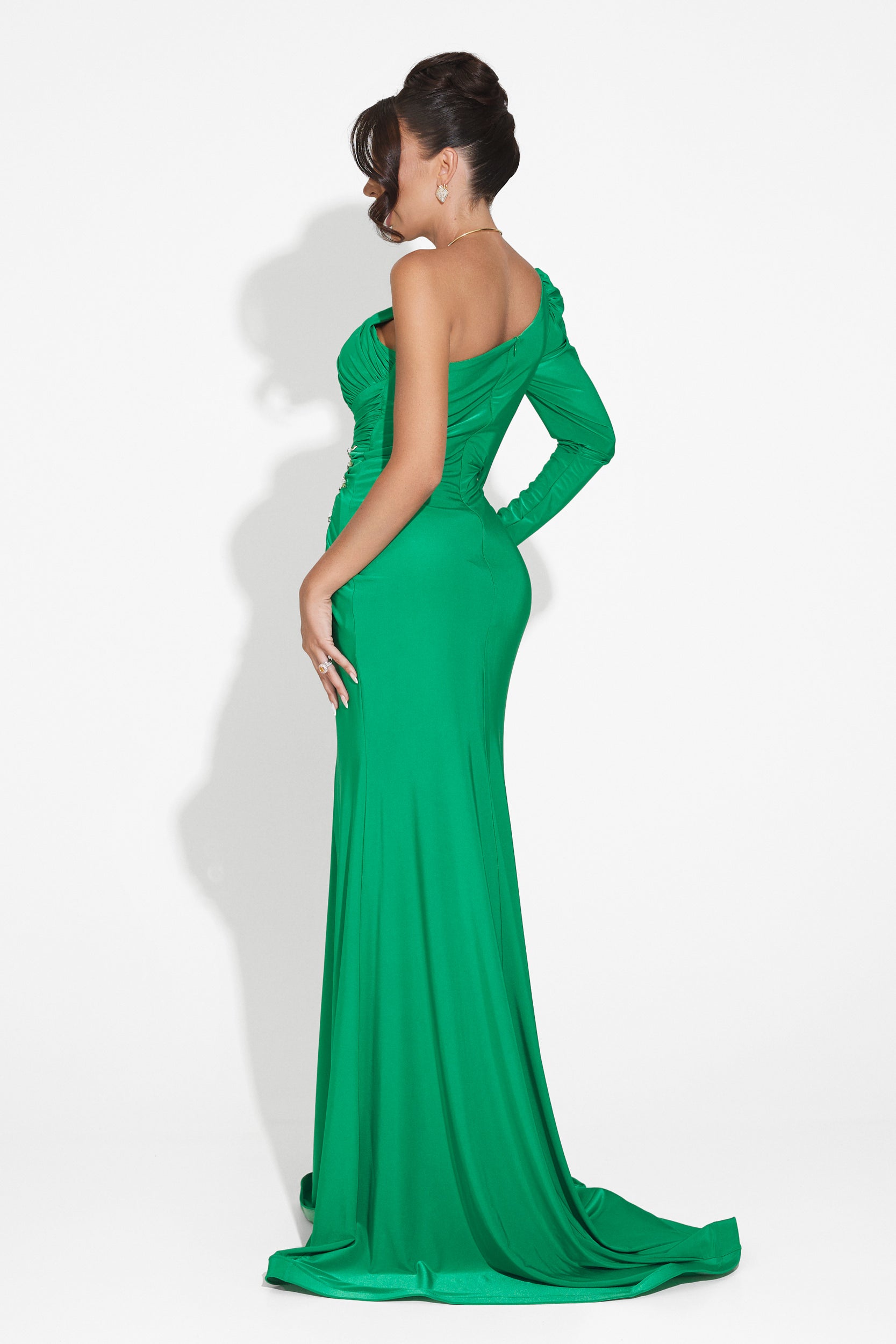 Rochie dama lunga verde Feneta Bogas