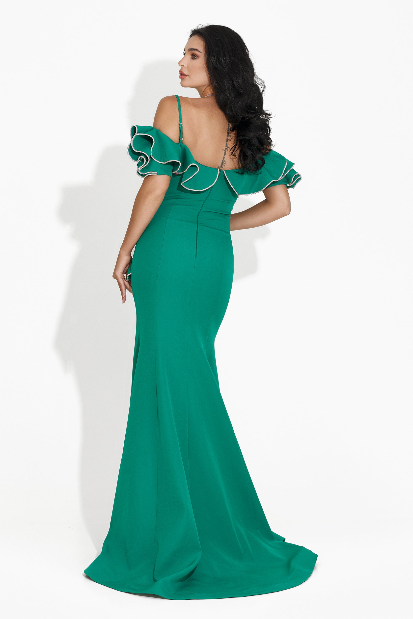 Rochie dama lunga verde Klaria Bogas