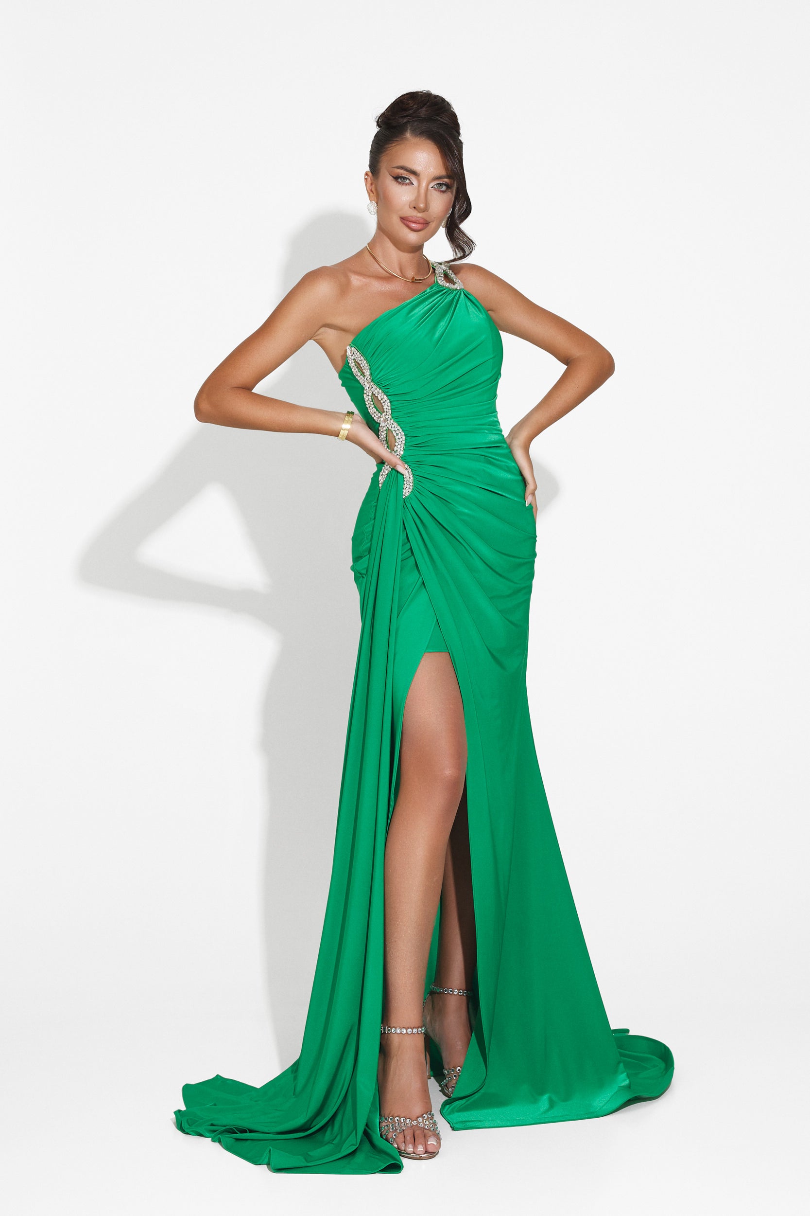 Long green dress for women Lanvina Bogas