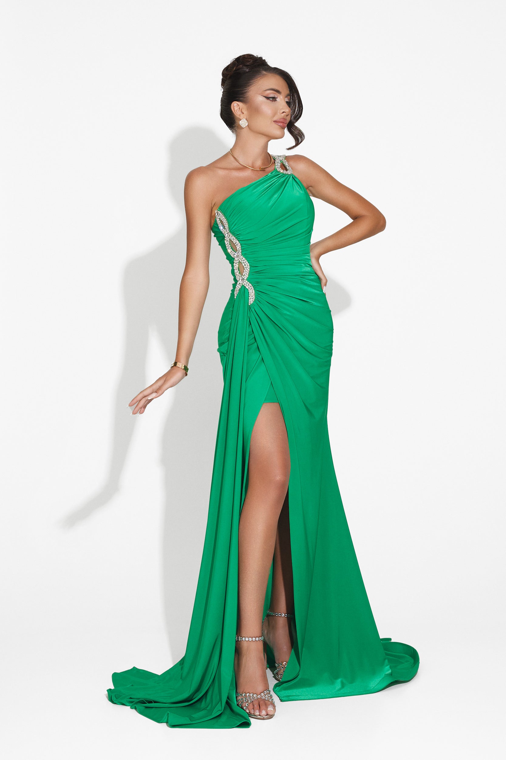 Long green dress for women Lanvina Bogas