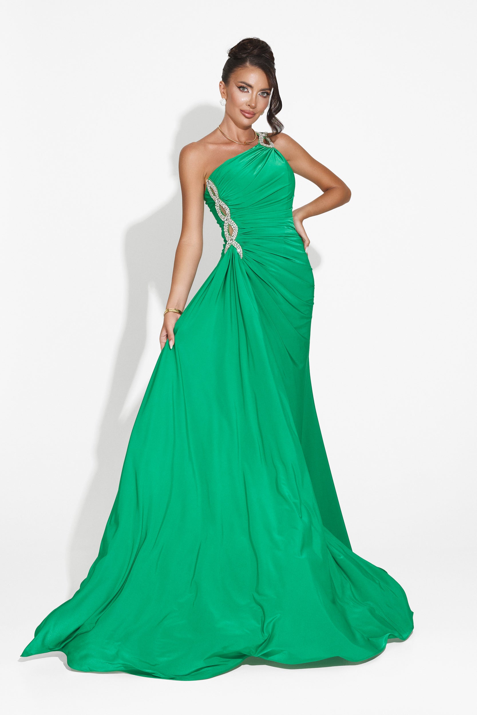 Long green dress for women Lanvina Bogas