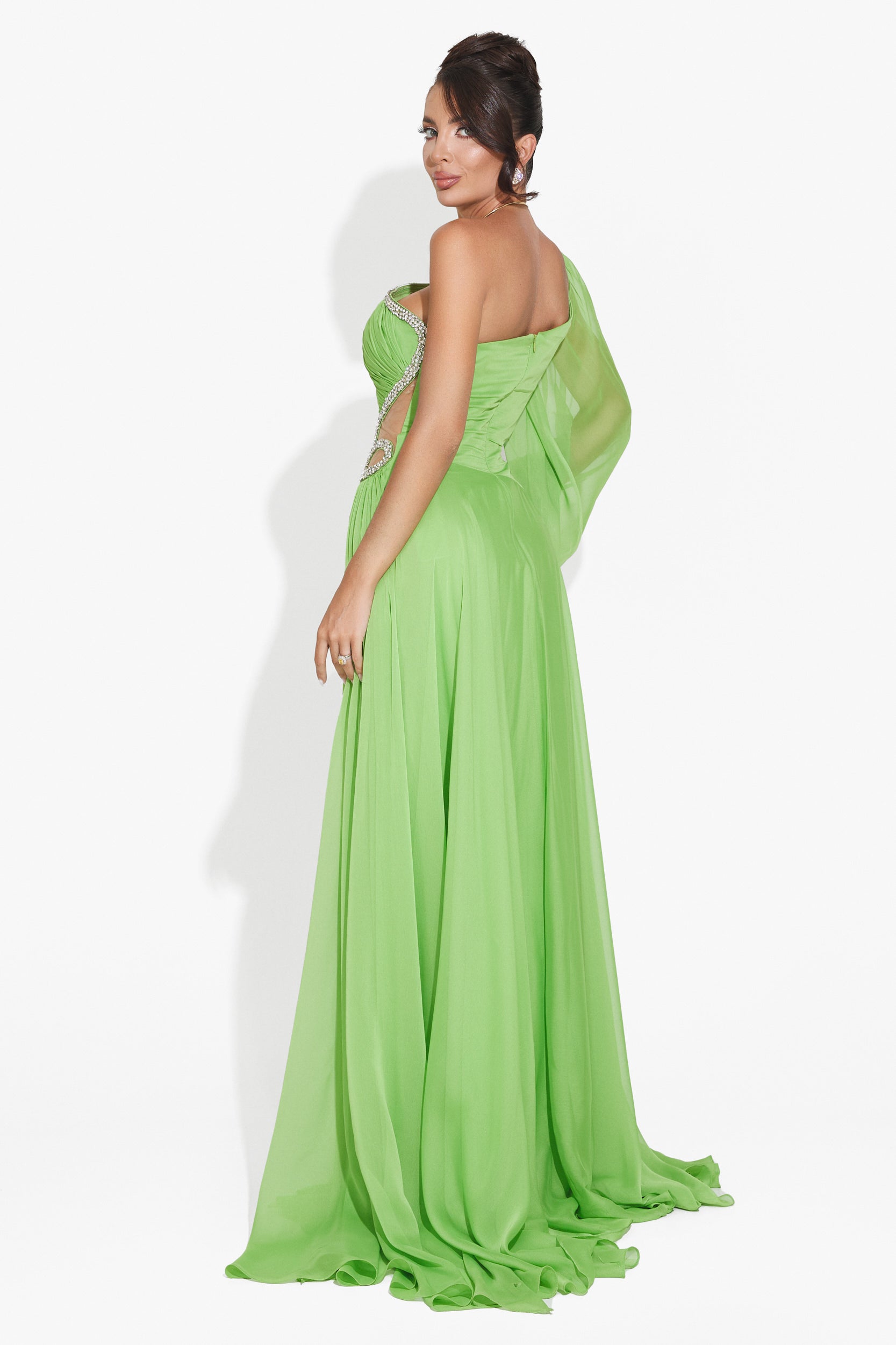 Rochie dama lunga verde Mariposa Bogas