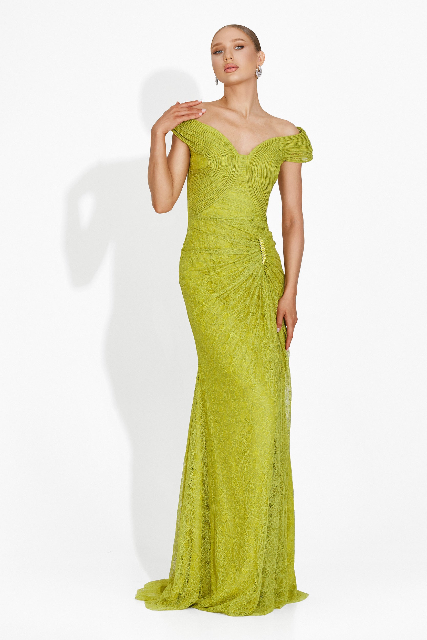 Rochie dama lunga verde Marylin Bogas