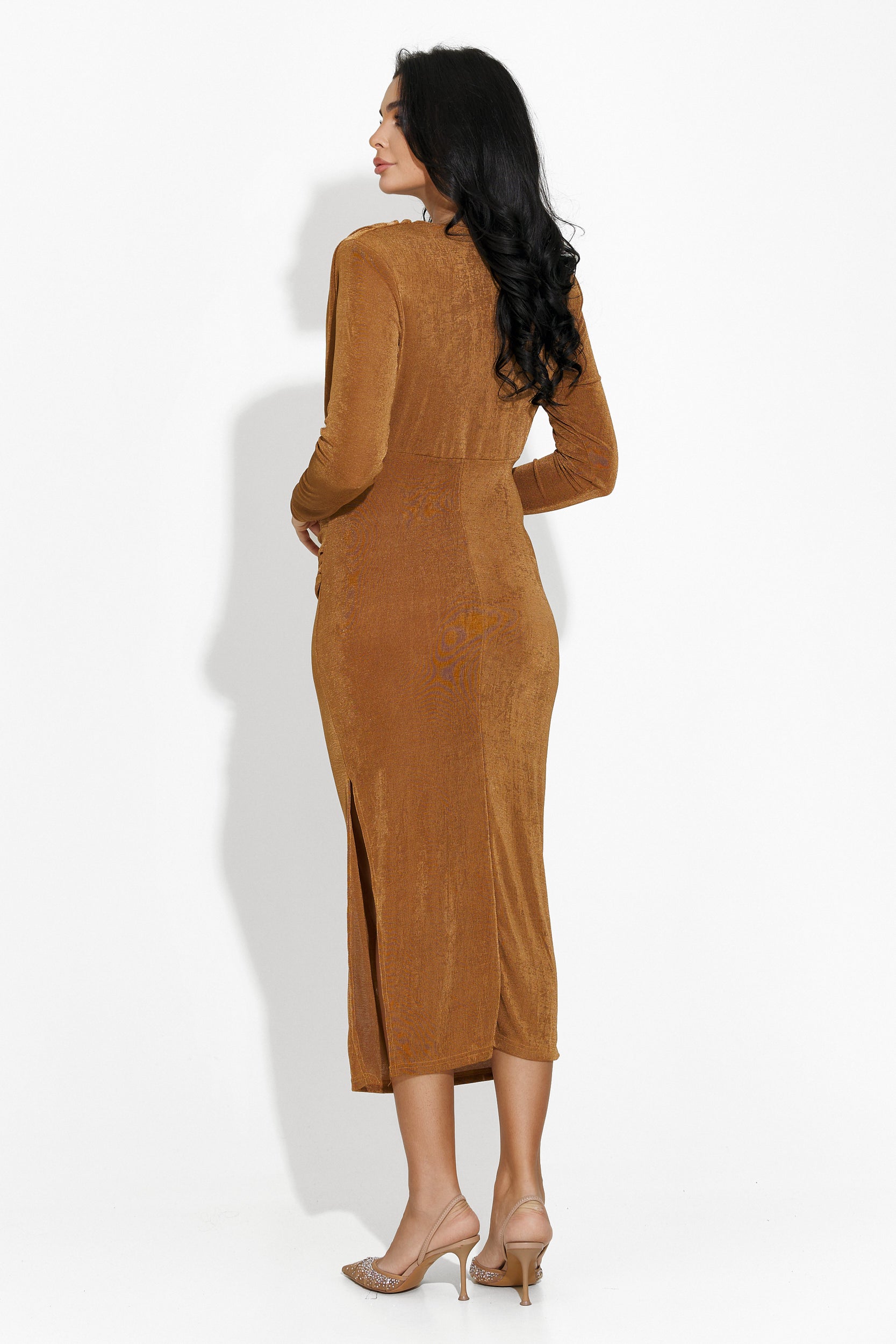 Women's brown midi dress Natacha Bogas