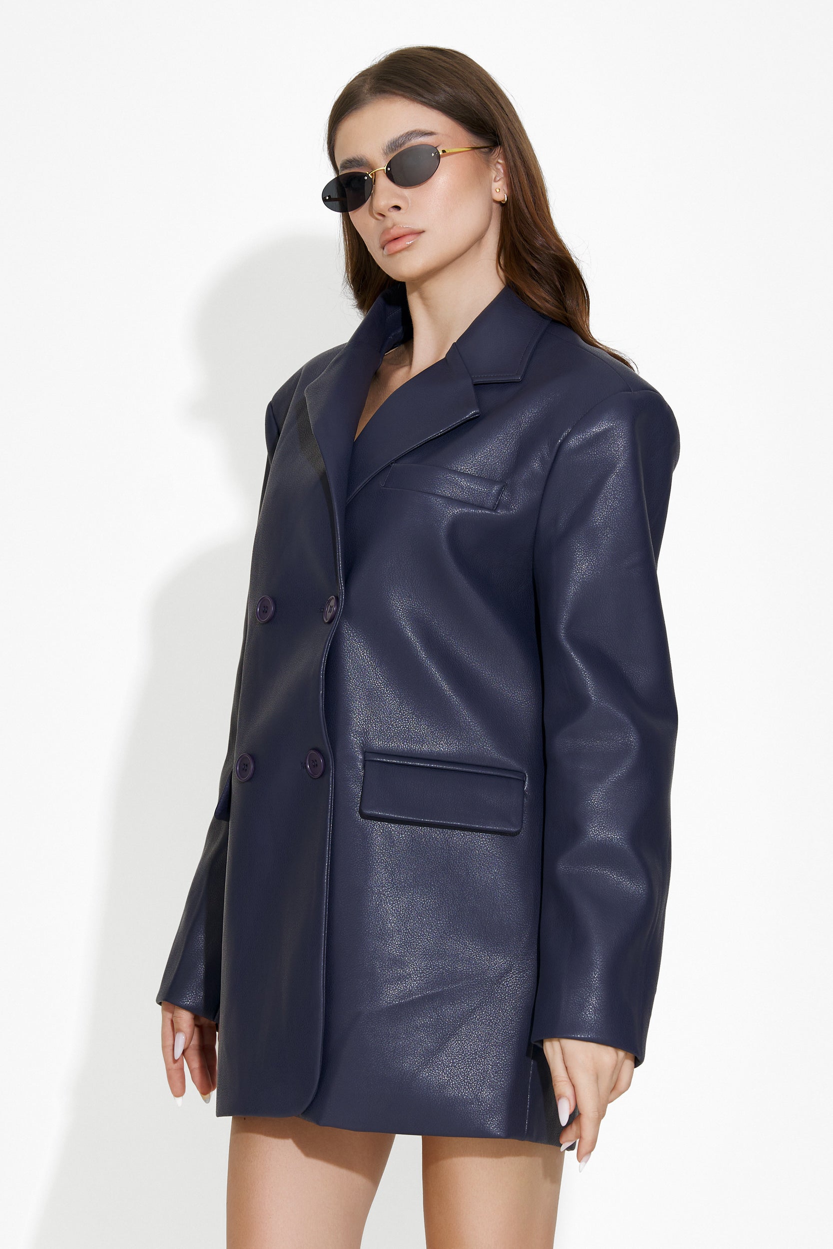 Midisa Bogas elegant navy blue women's jacket