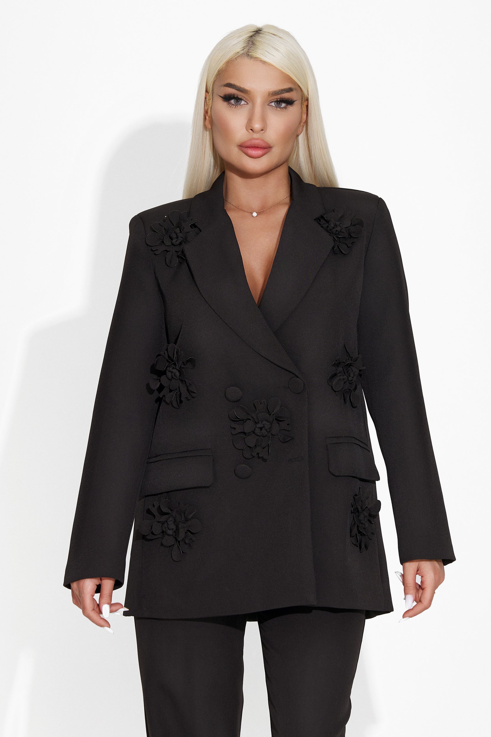 Elegant black women's blazer Evana Bogas