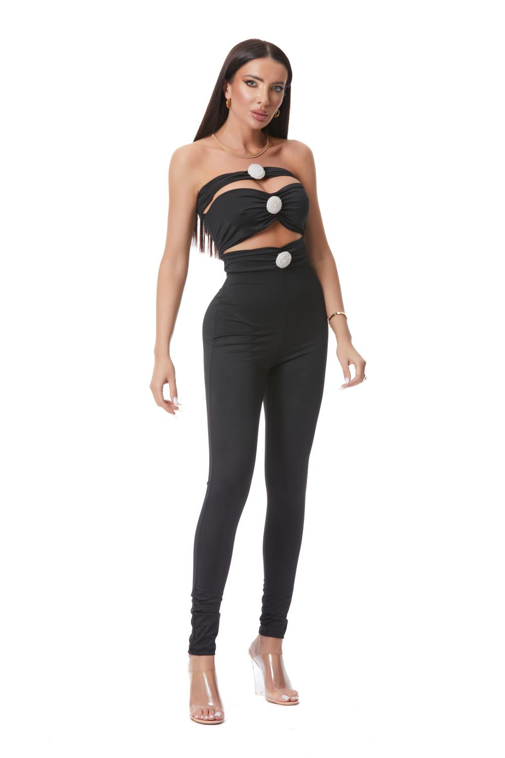 Stefaan Bogas elegant black women's jumpsuit