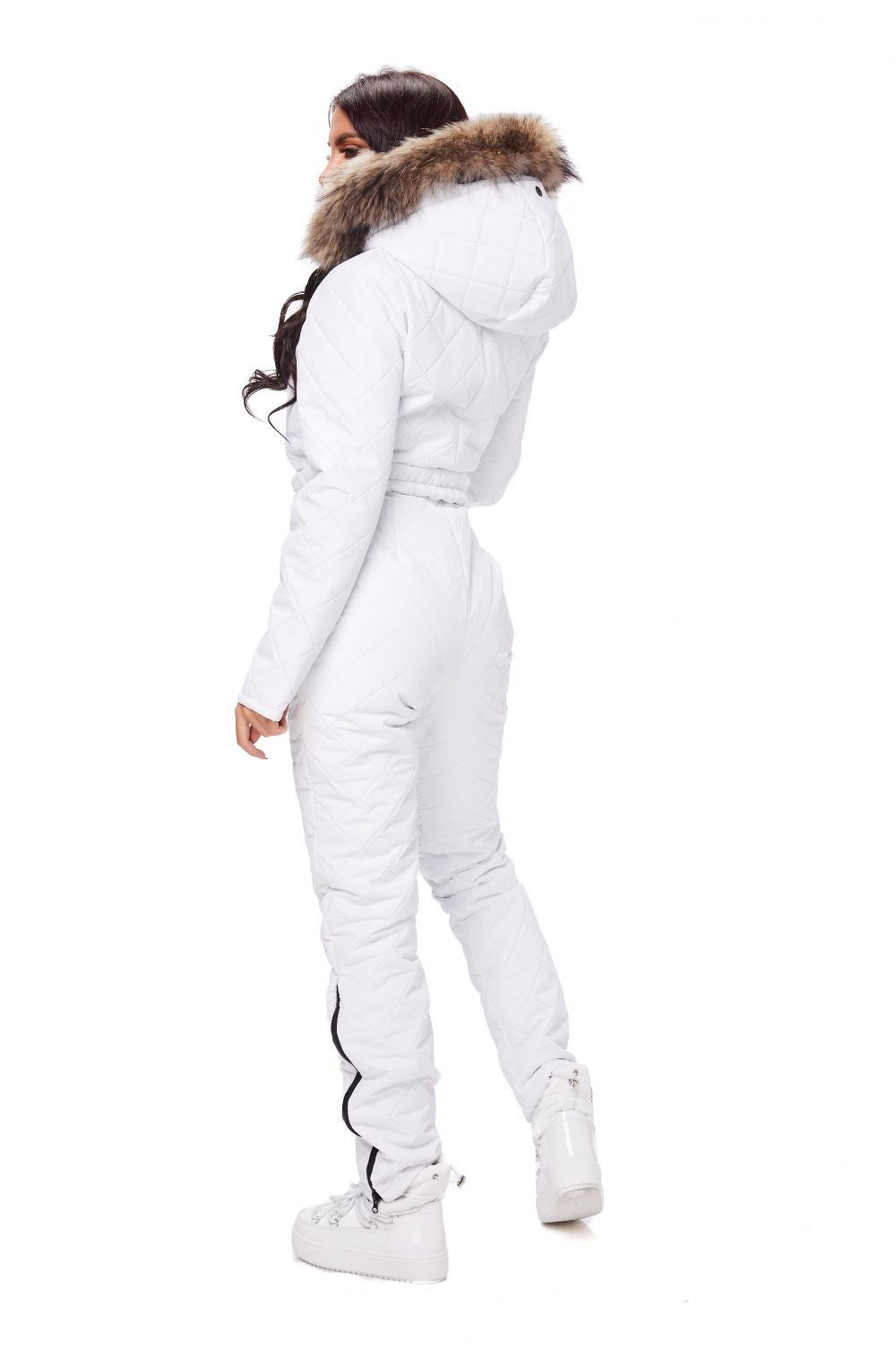 Levy Bogas white casual ski overalls