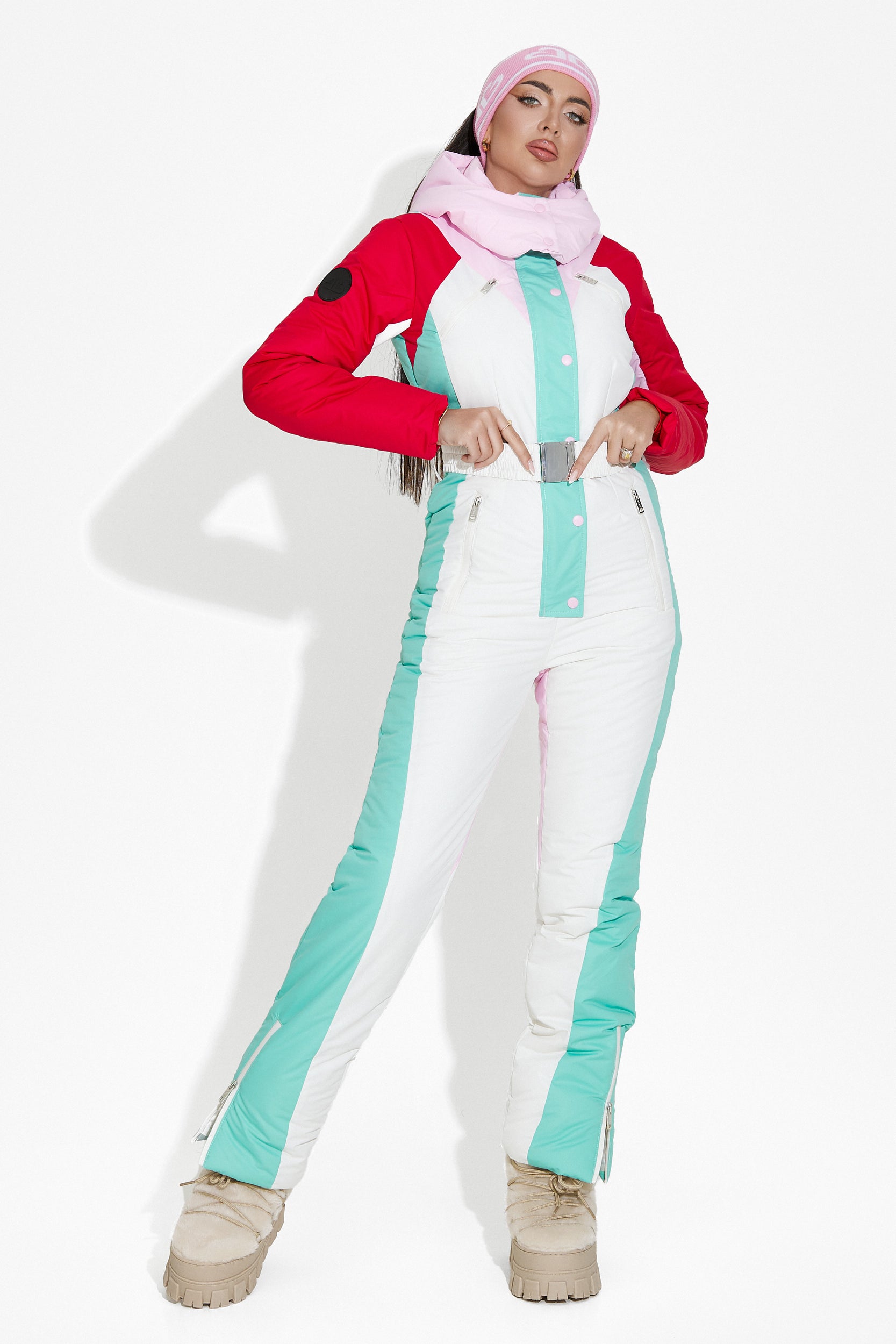 Nadyna Bogas white casual ski overall