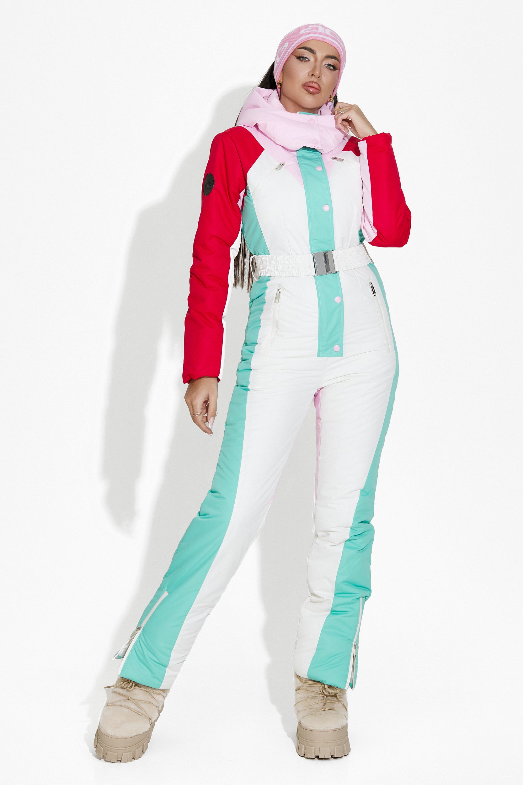 Nadyna Bogas white casual ski overall