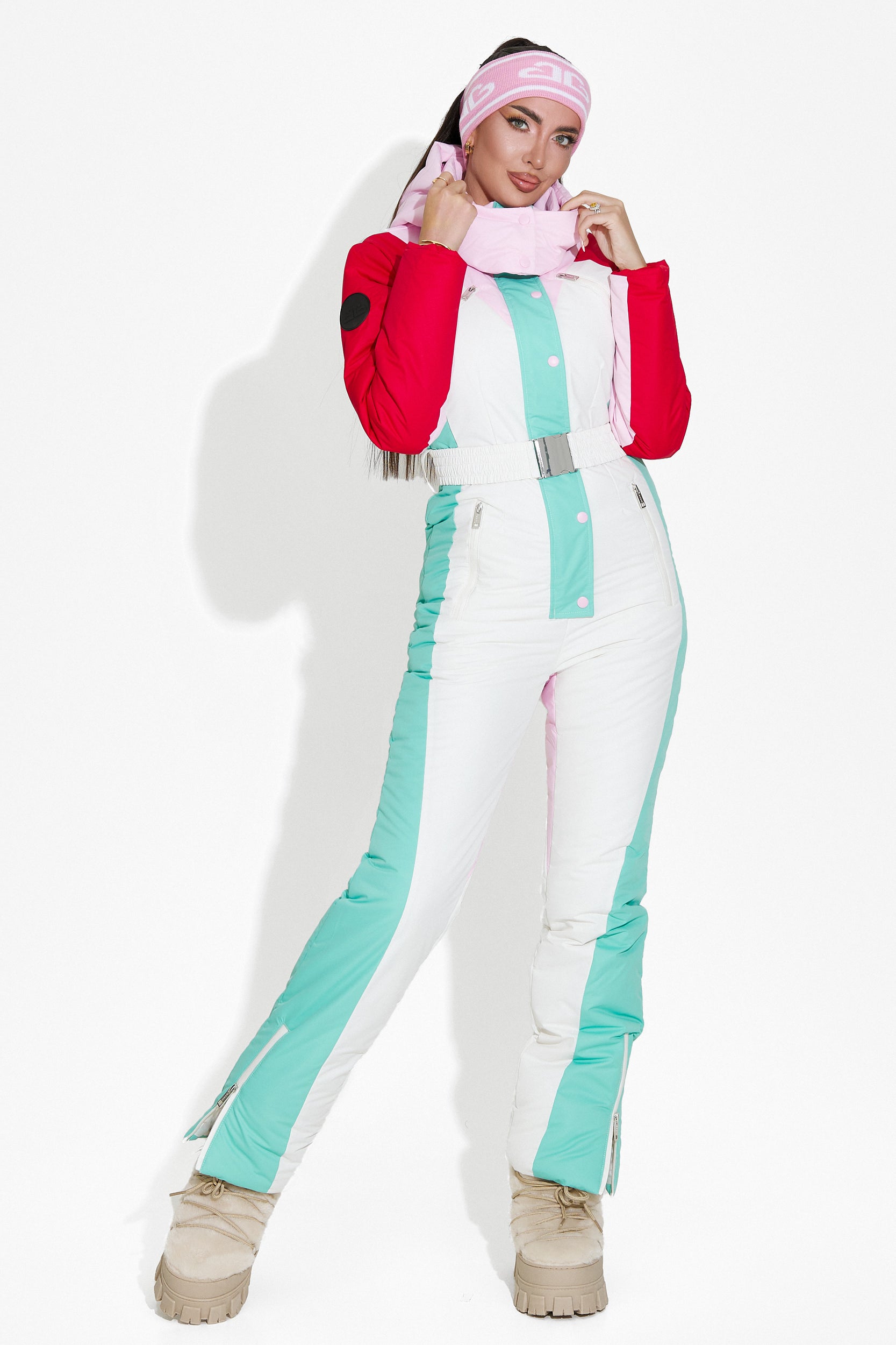 Nadyna Bogas white casual ski overall