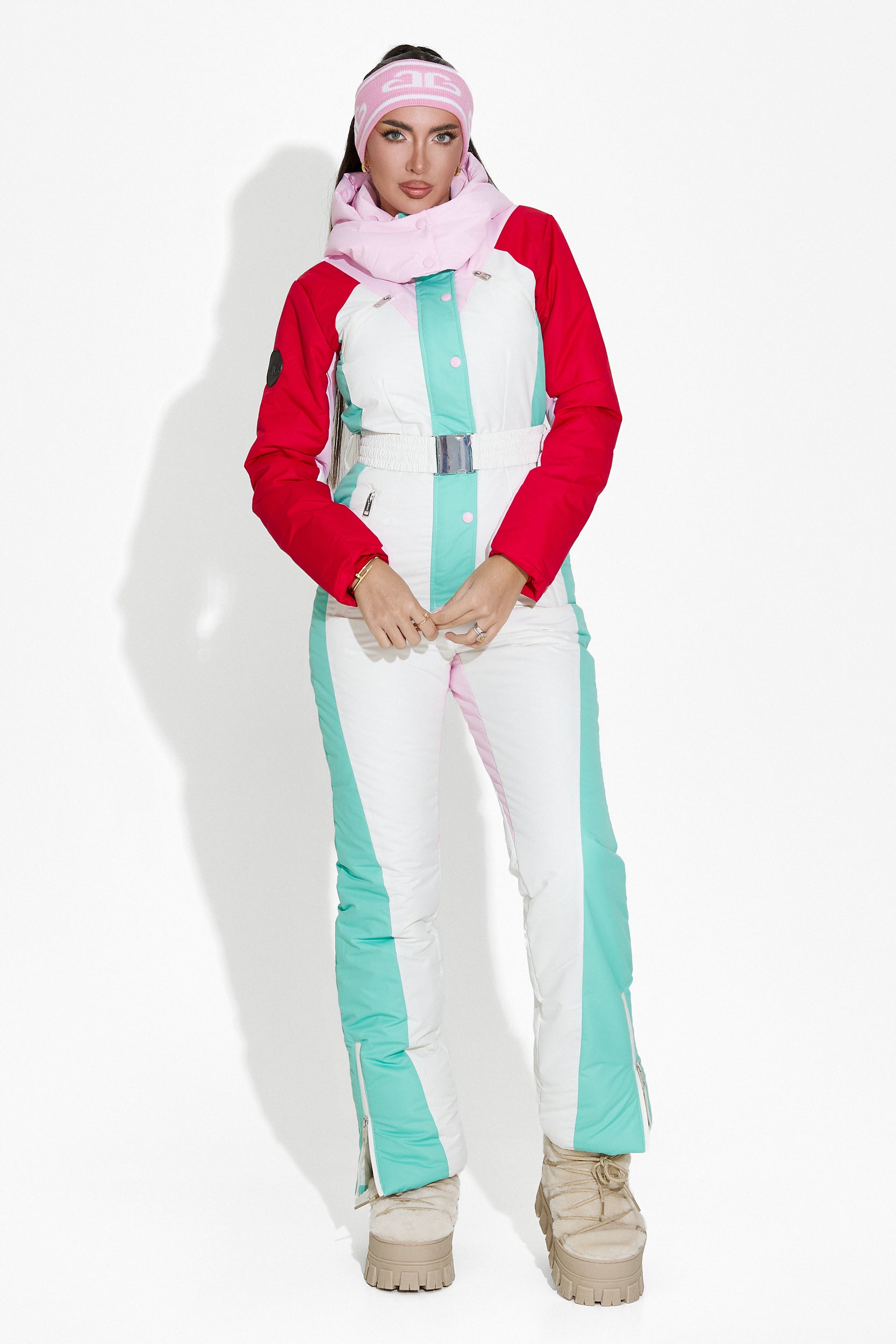 Nadyna Bogas white casual ski overall