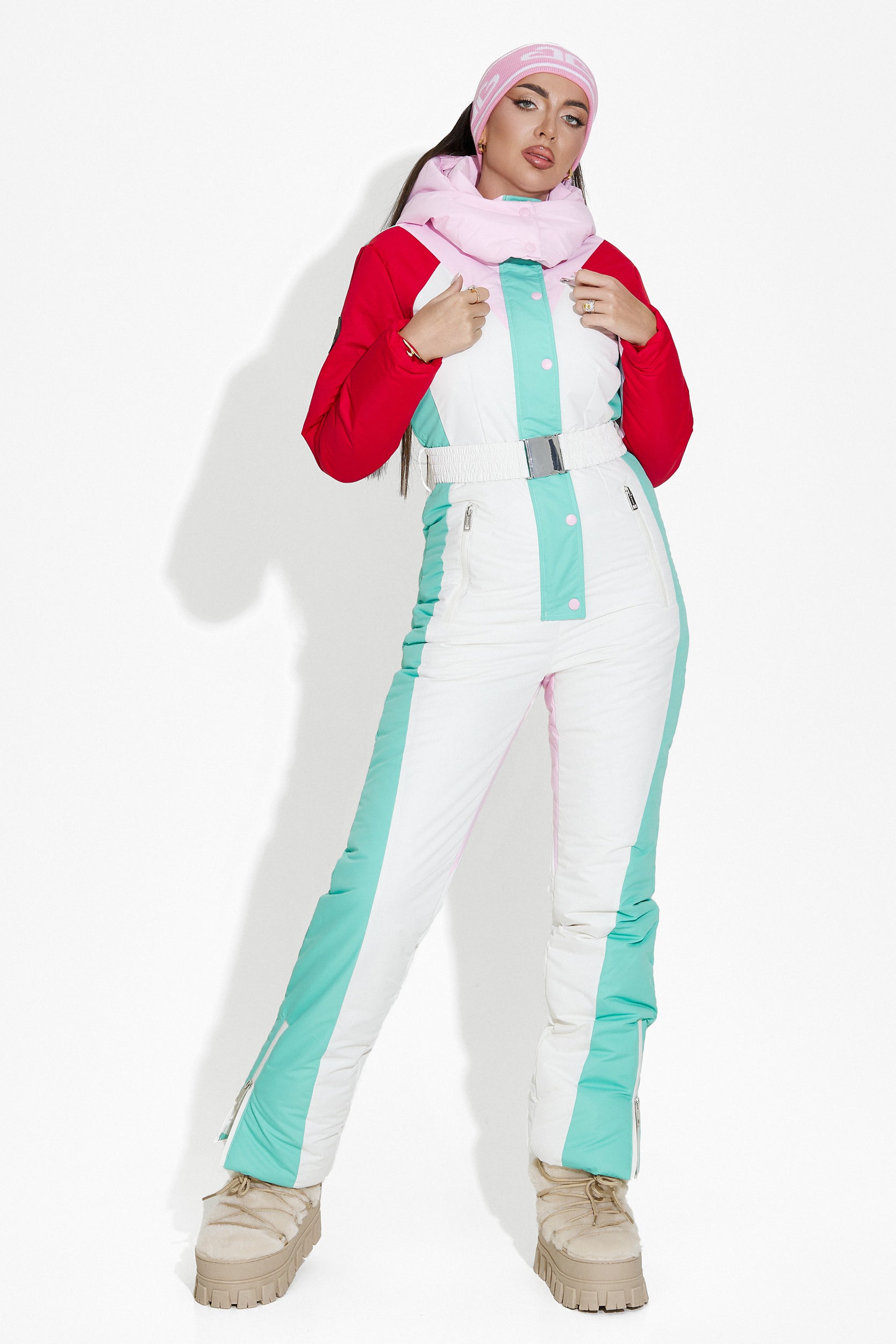 Nadyna Bogas white casual ski overall