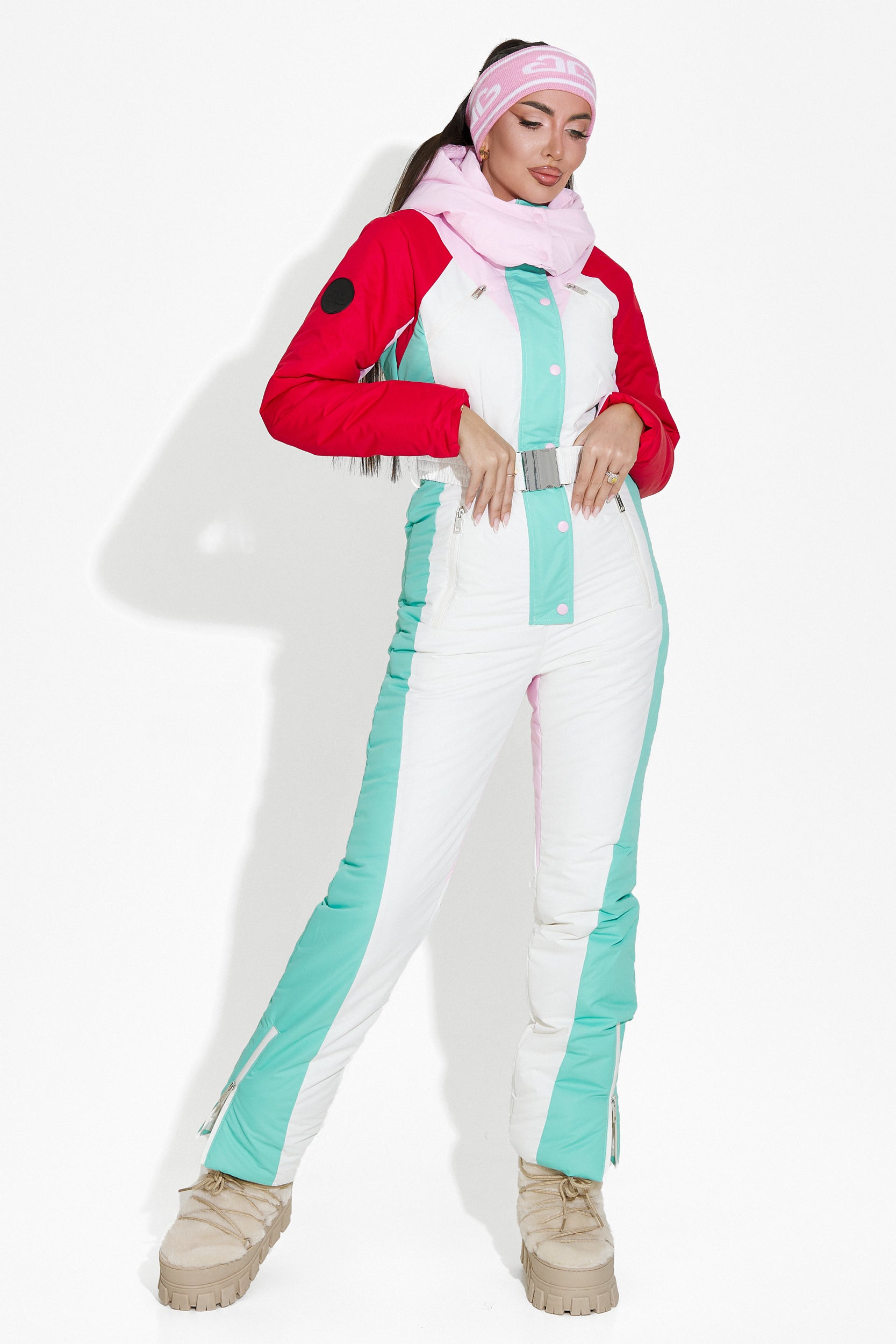 Nadyna Bogas white casual ski overall