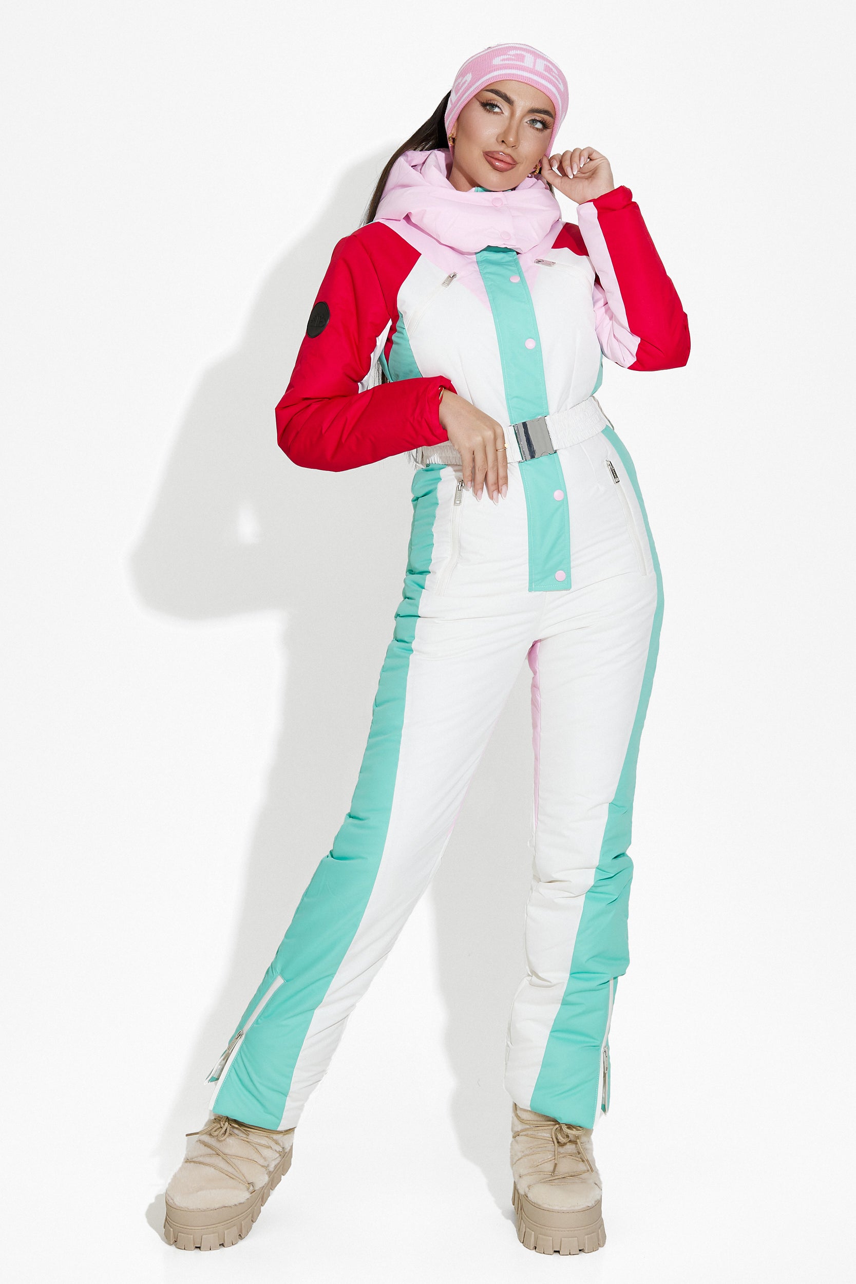 Nadyna Bogas white casual ski overall