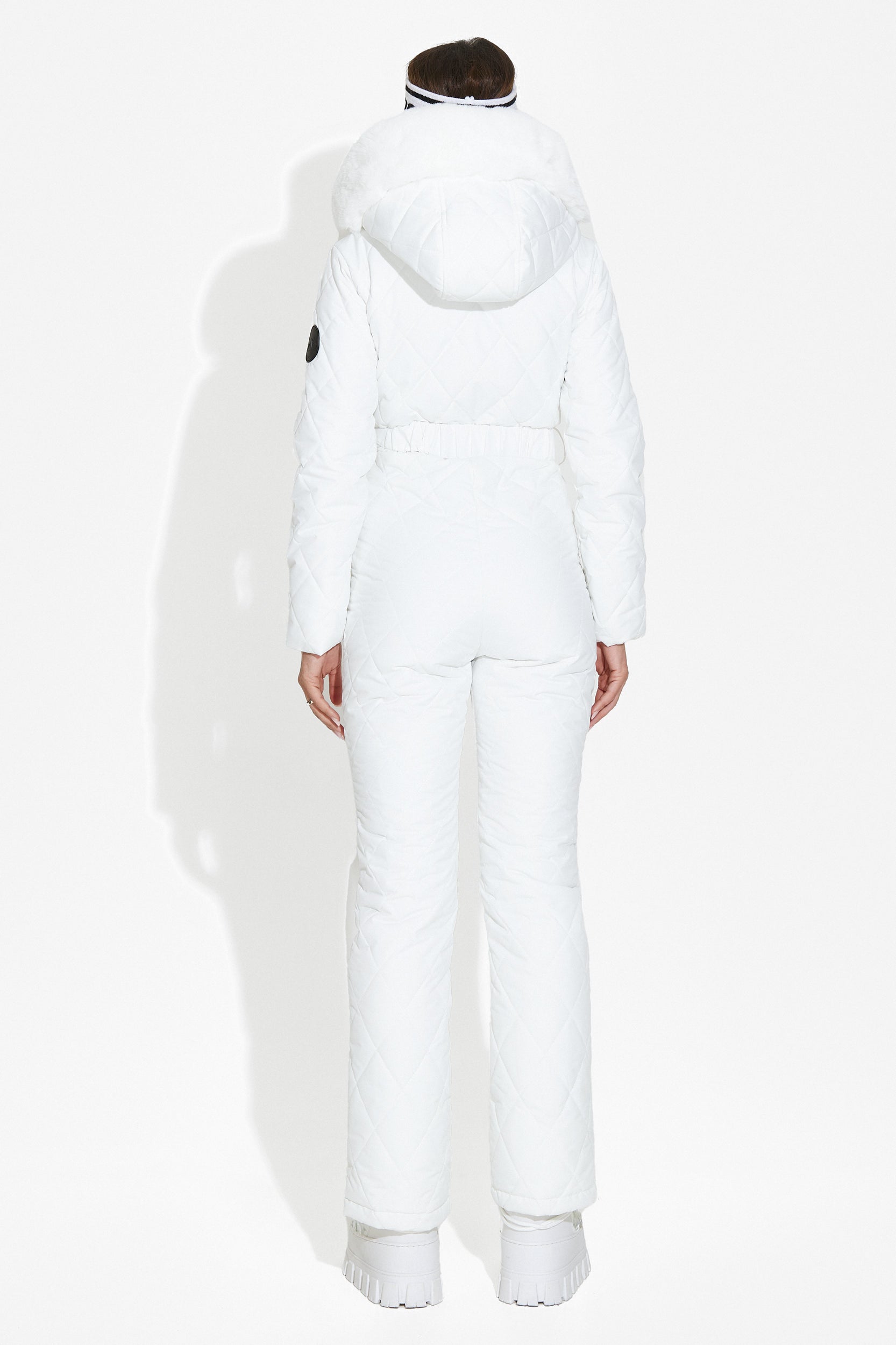 White casual ski overalls Valene Bogas