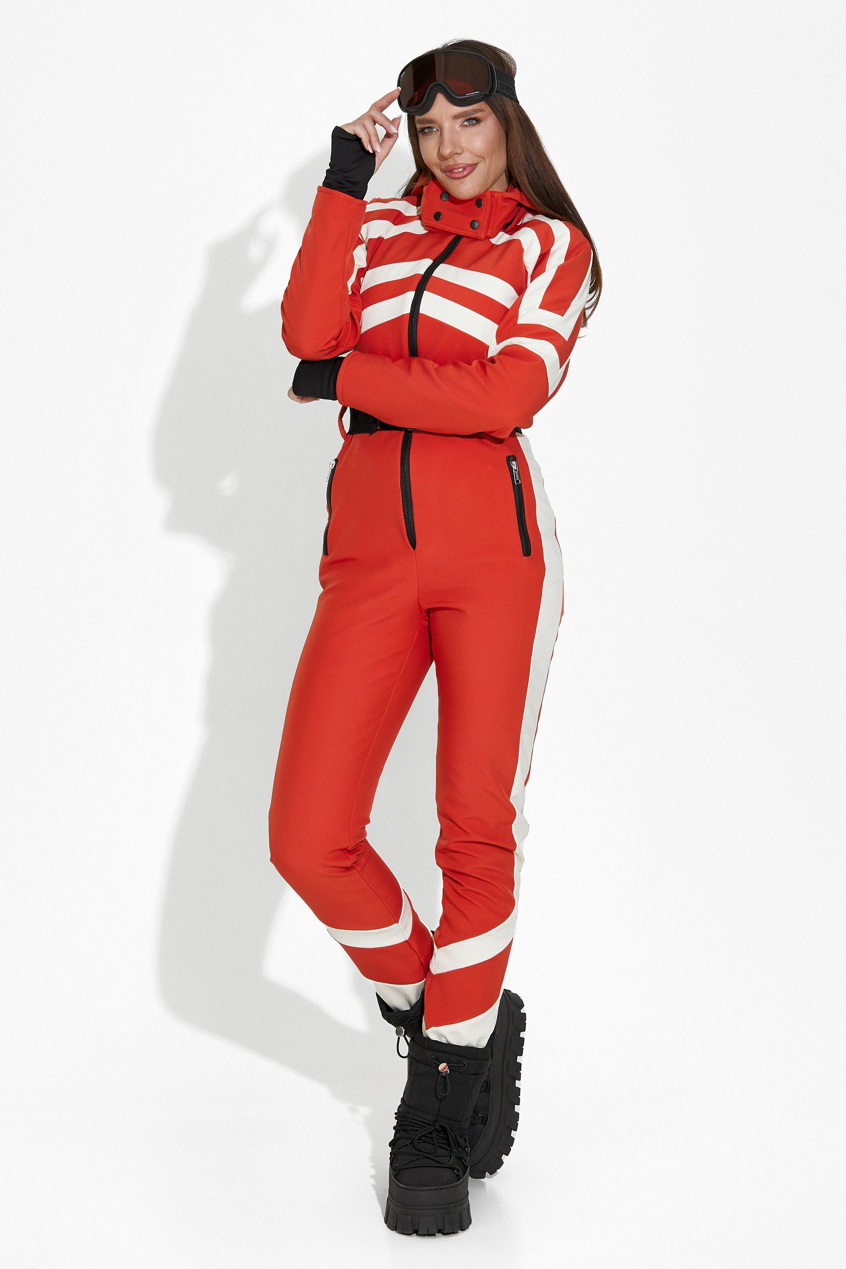 Abyem Bogas casual brick ski overalls