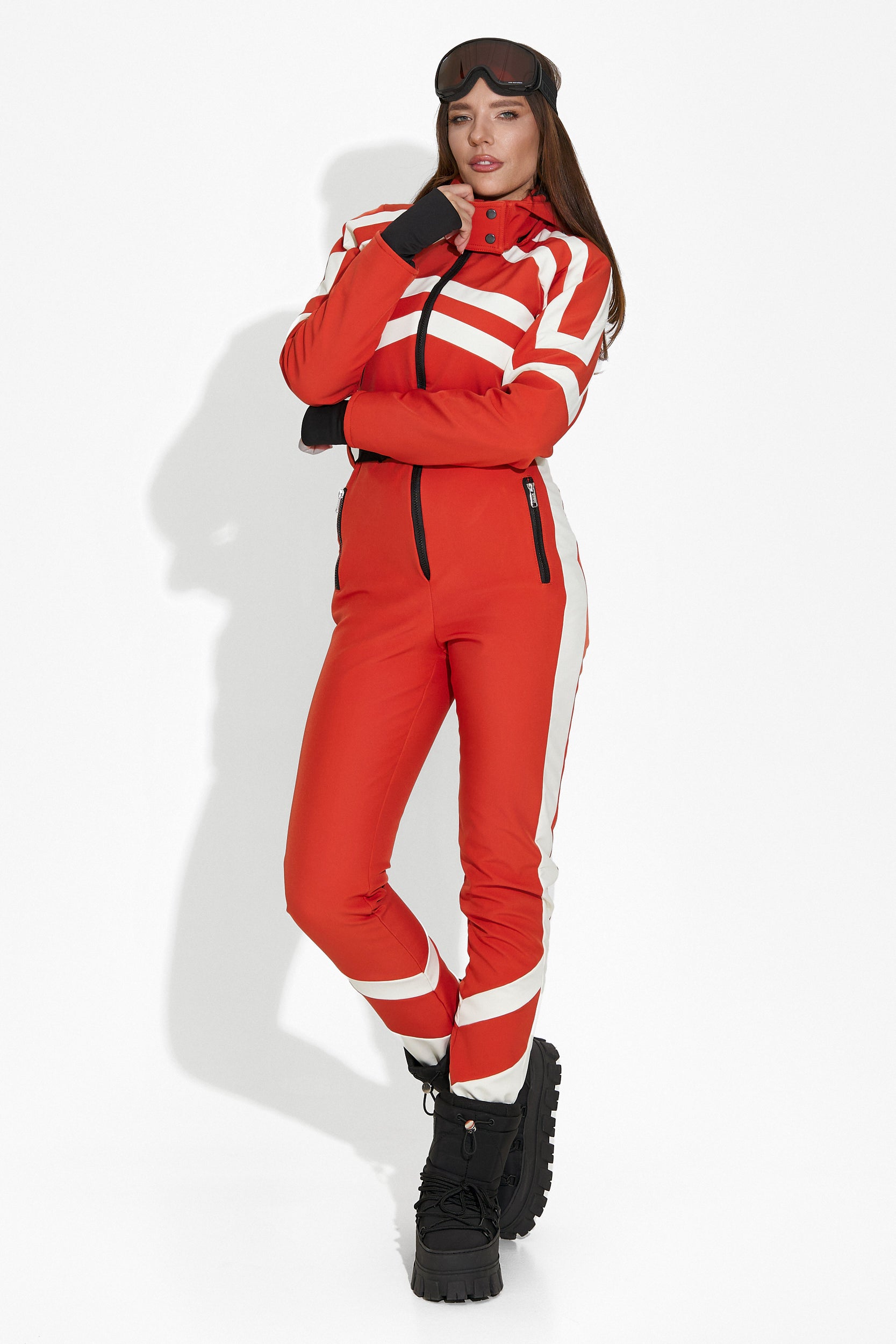 Abyem Bogas casual brick ski overalls