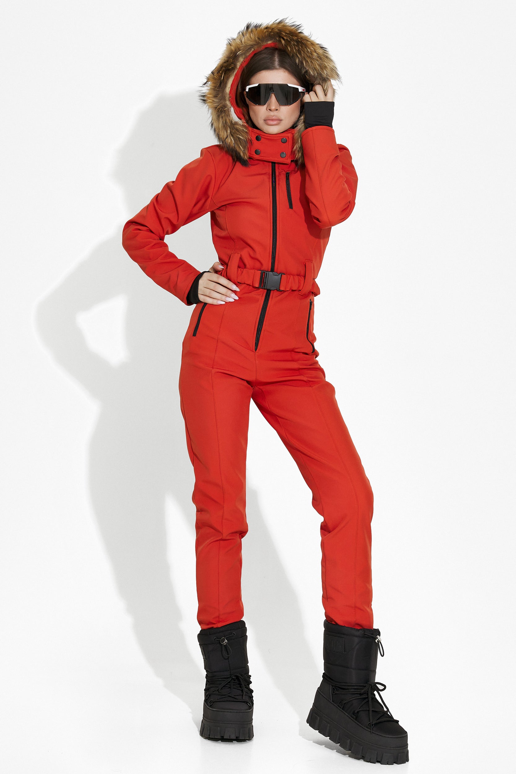 Sydona Bogas casual brick ski overalls