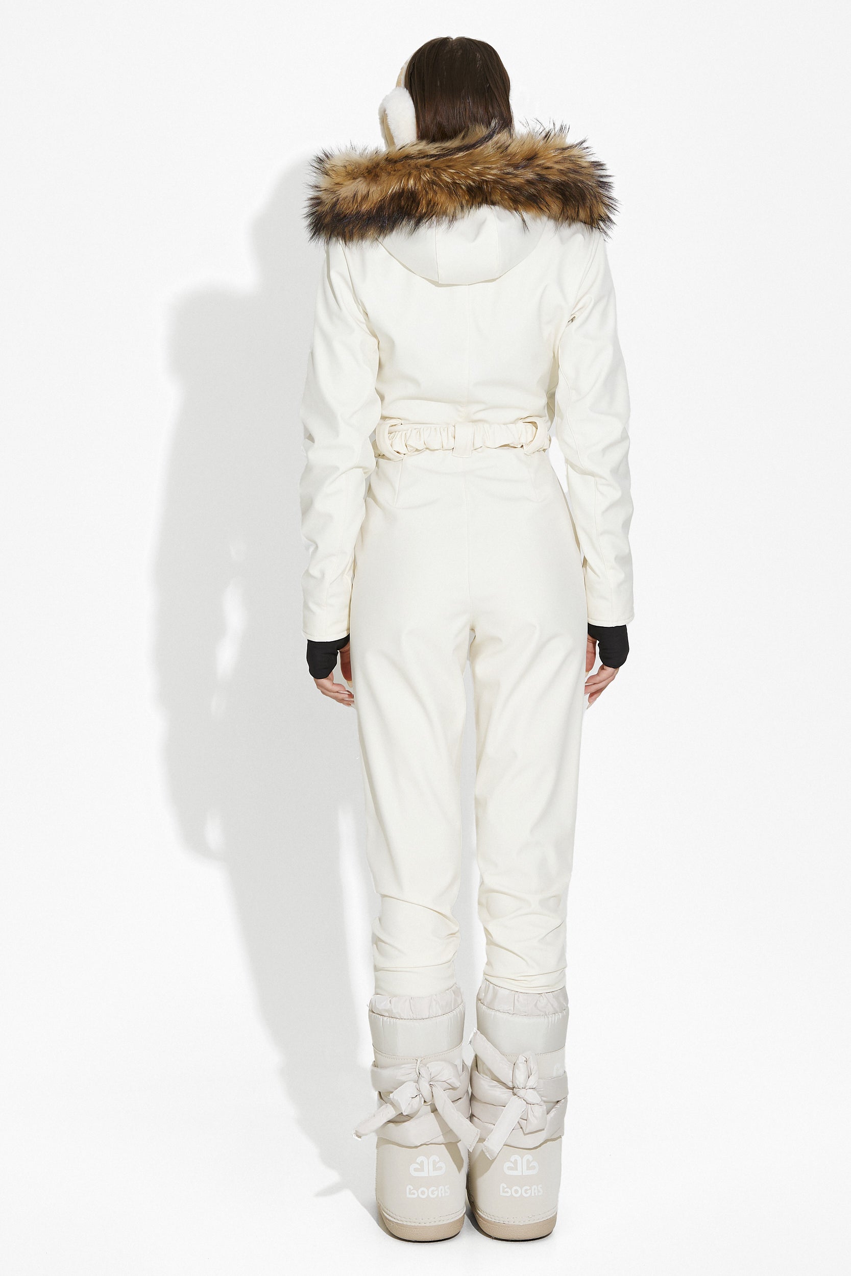 Cream casual ski jumpsuit Sydona Bogas