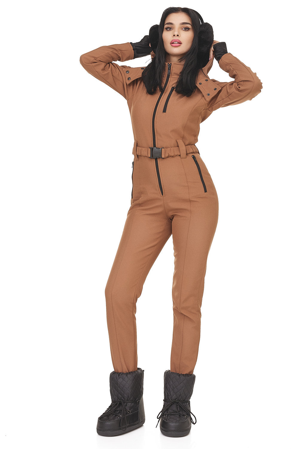 Anodys Bogas brown casual ski overalls