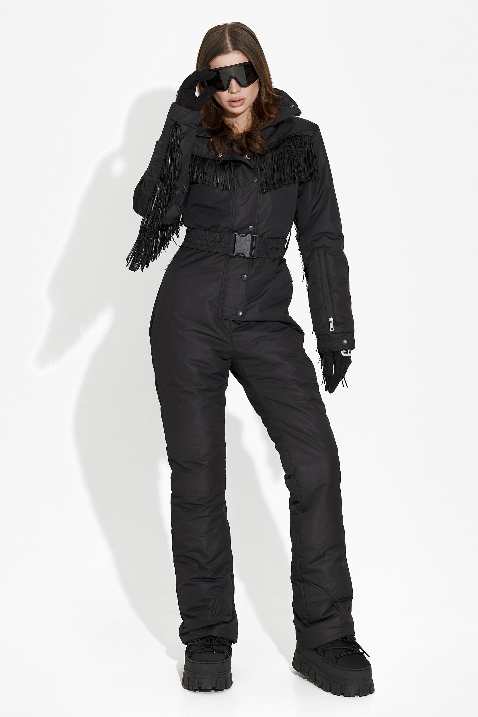 Ritanya Bogas black casual ski overalls